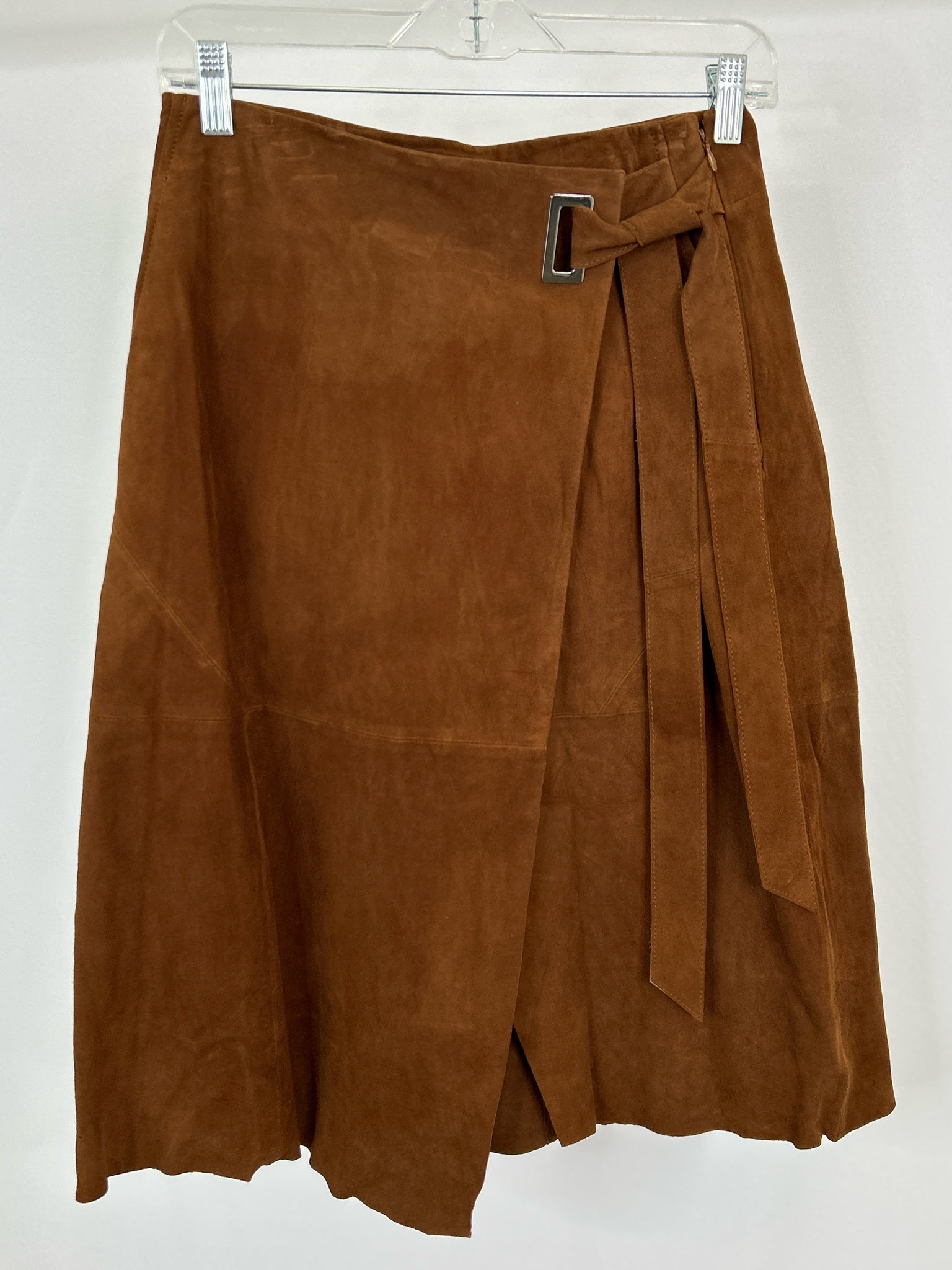 White House Black Market Size 4 Brown Orange Women Skirt