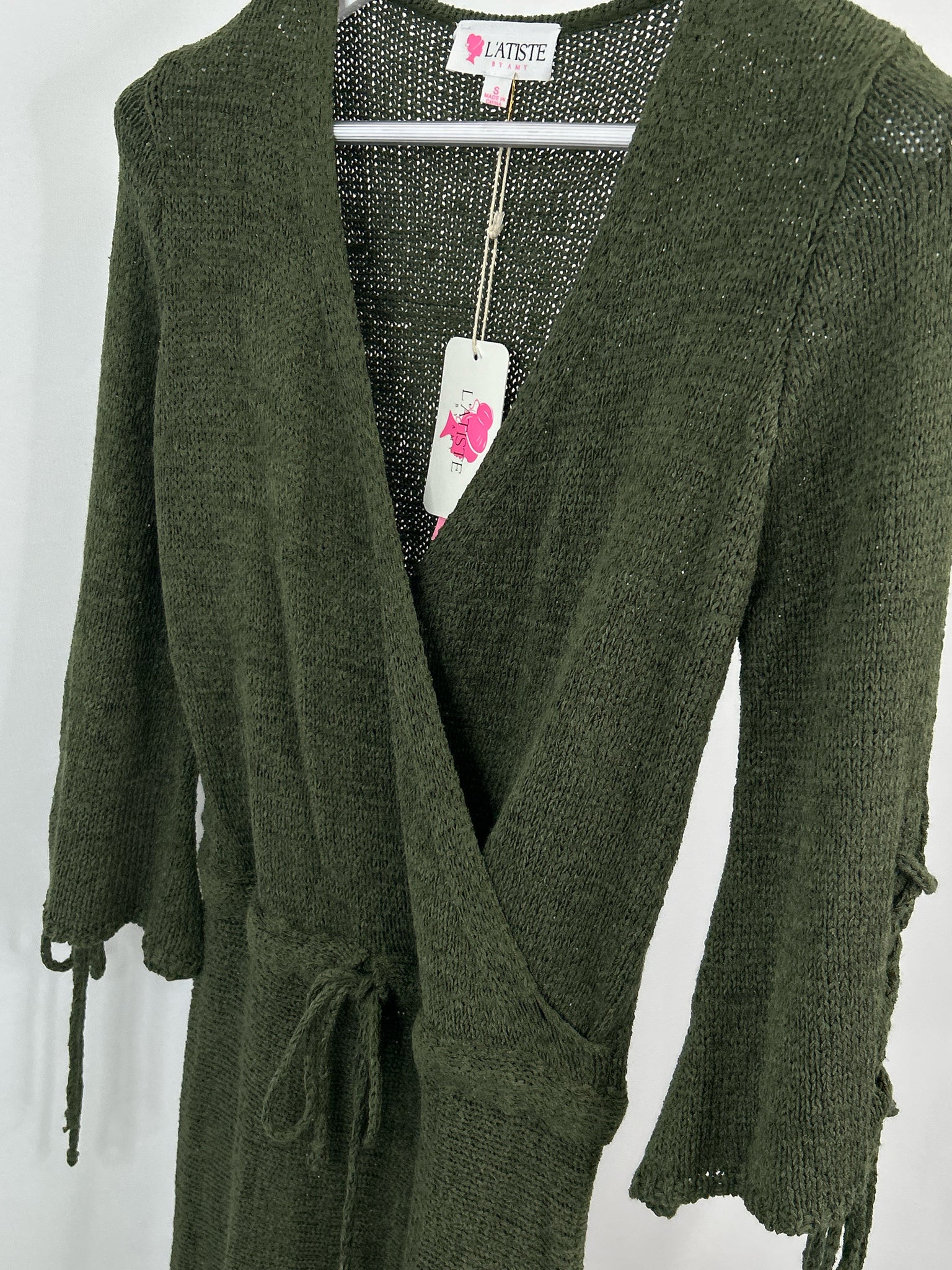 L'ATISTE NWT Size S OLIVE Women Dress