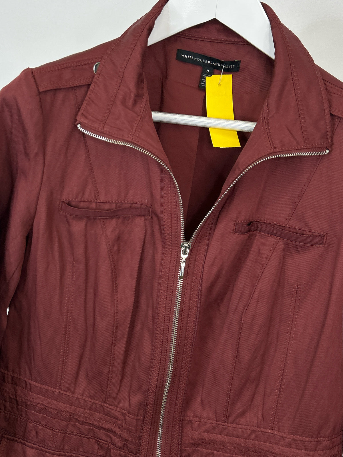 White House Black Market Size 8 RASPBERRY Women Jacket