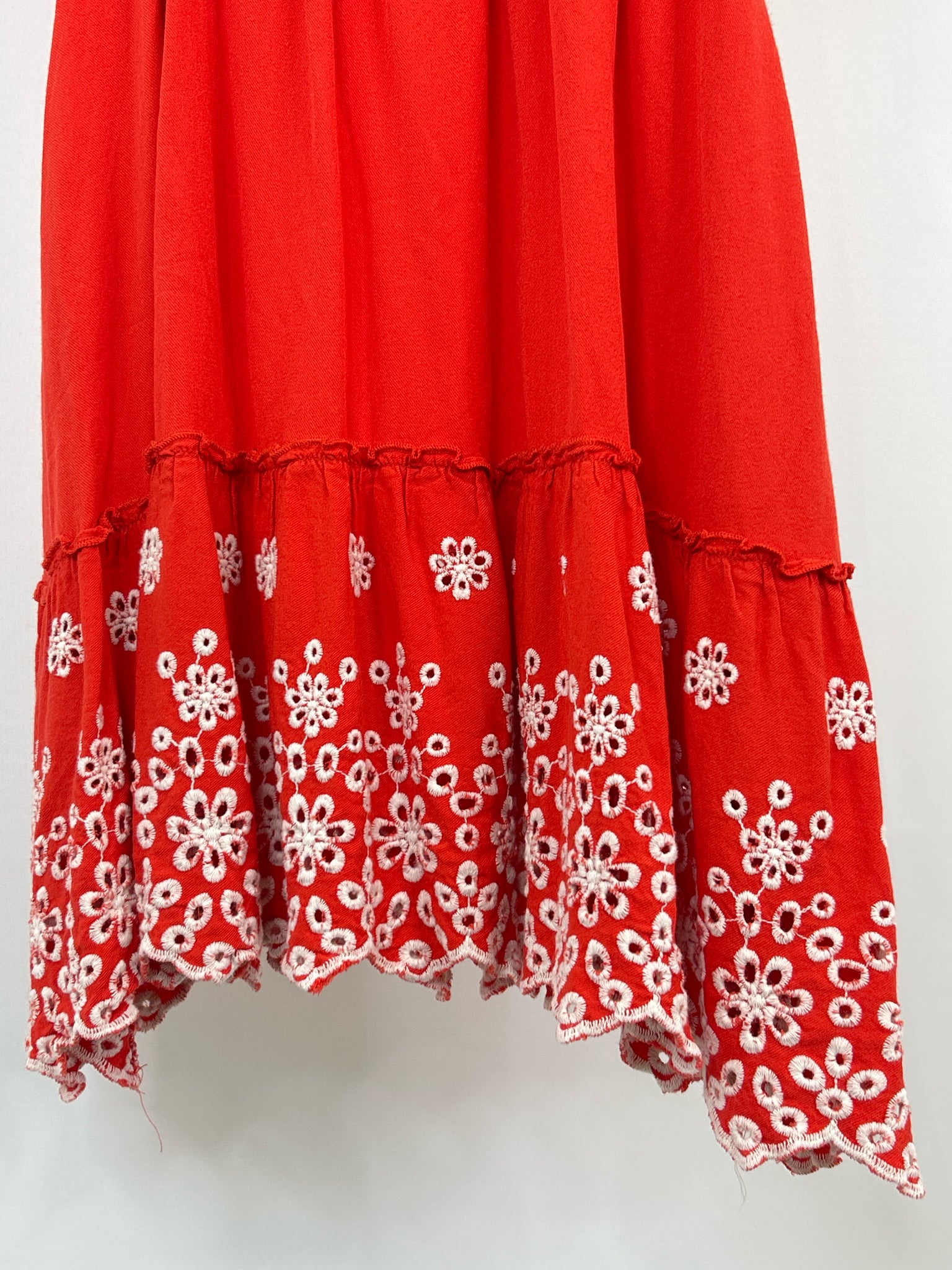 SOLITAIRE Size S Red Orange Women Dress