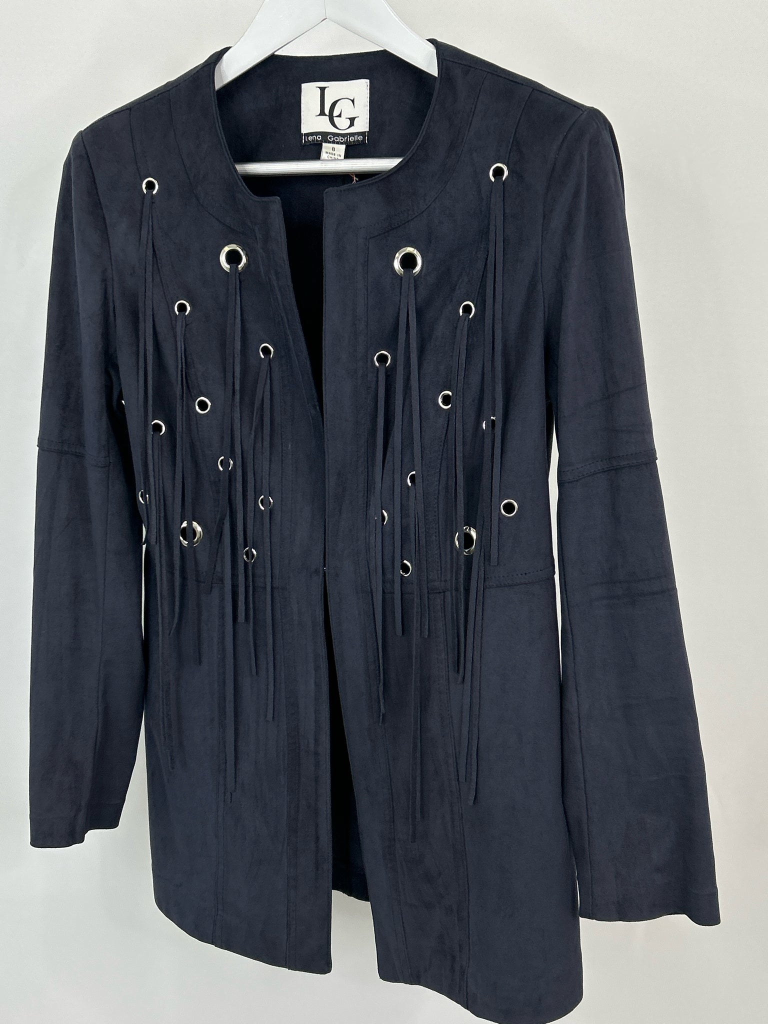 LENA GABRIELLE Size 8 Navy Women Jacket