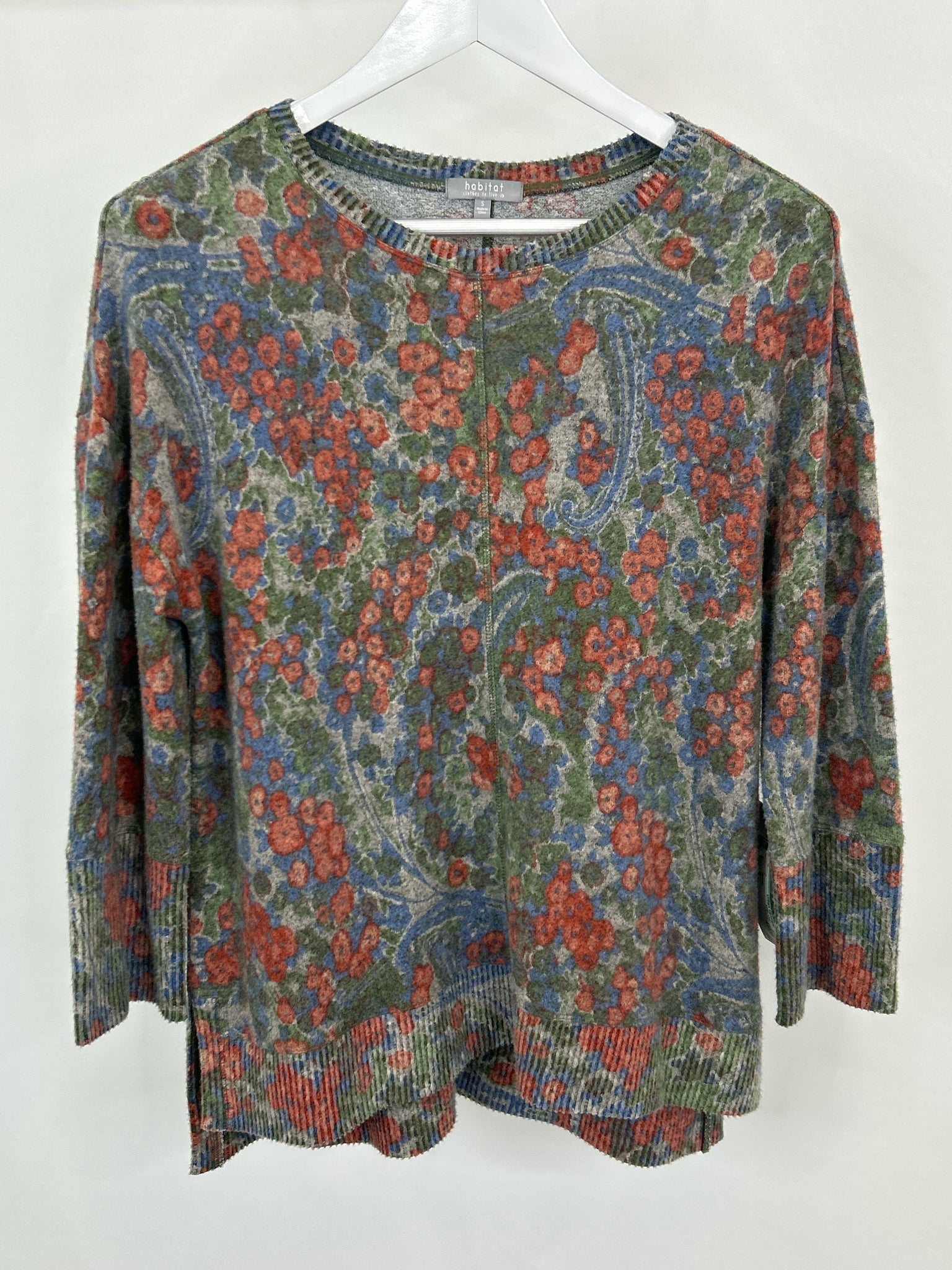 HABITAT Size S orange and blue Women Sweater