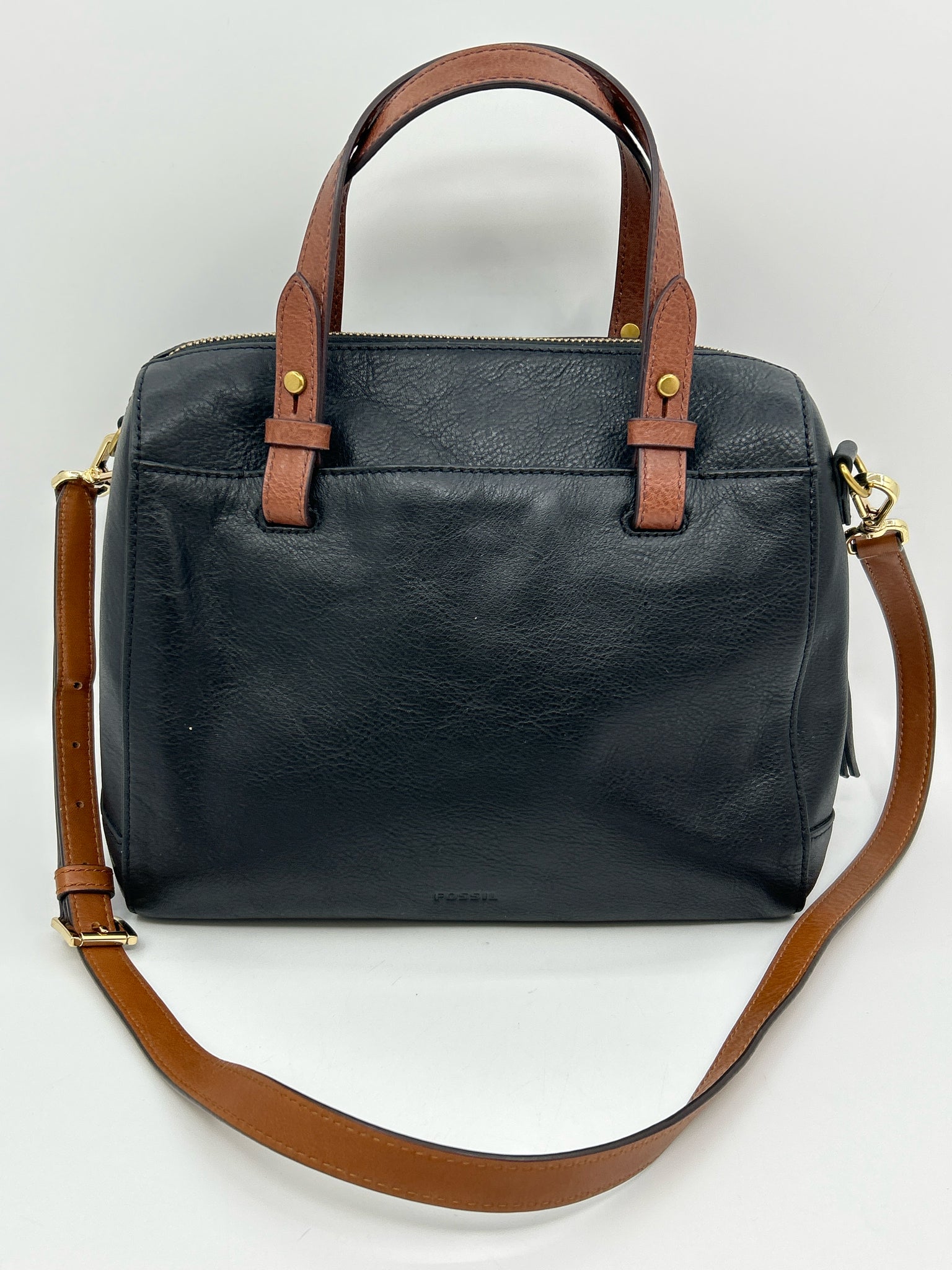 FOSSIL BLACK AND TAN Women Purse