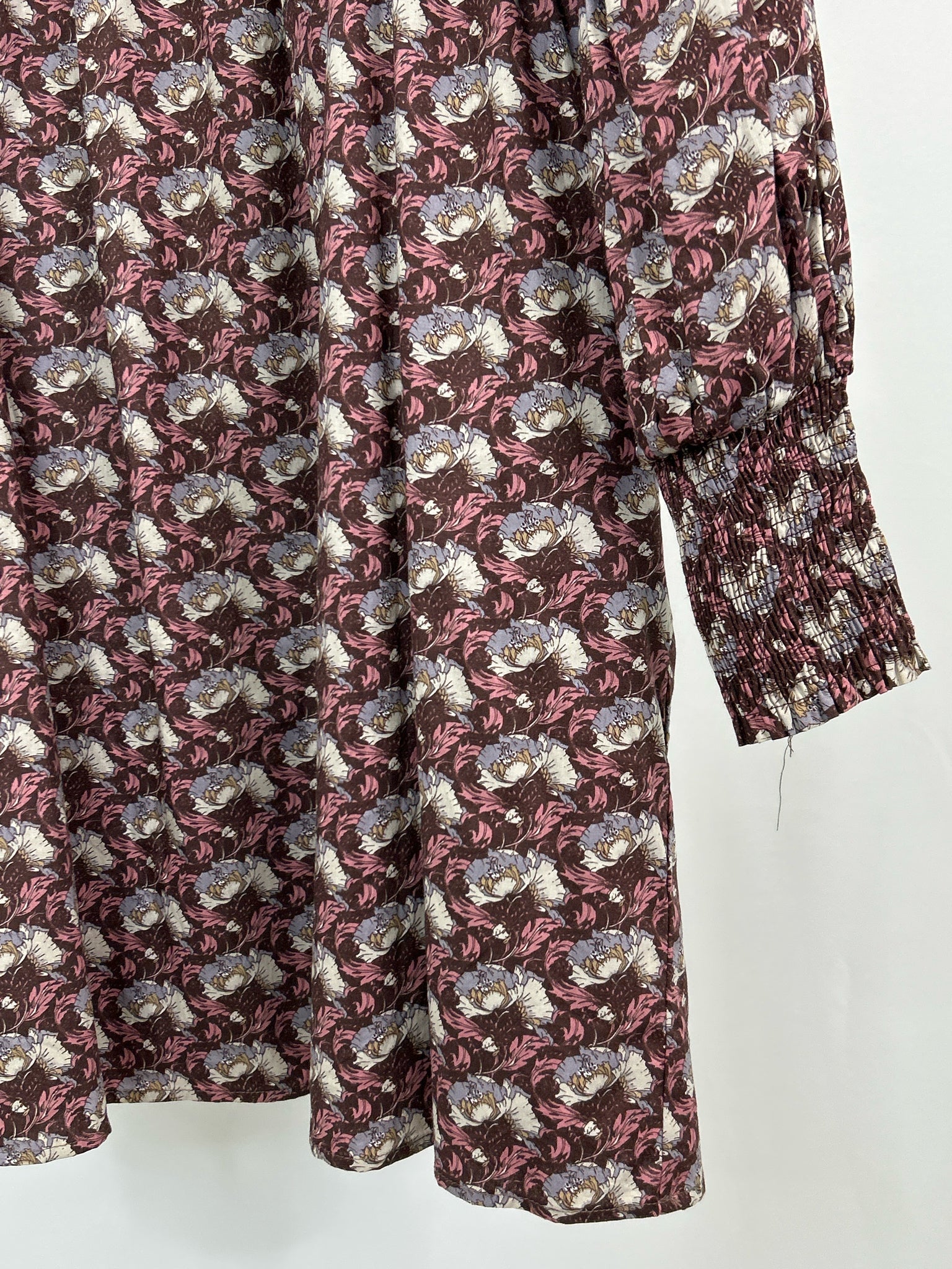 aureum Size M Brown Print Women Dress