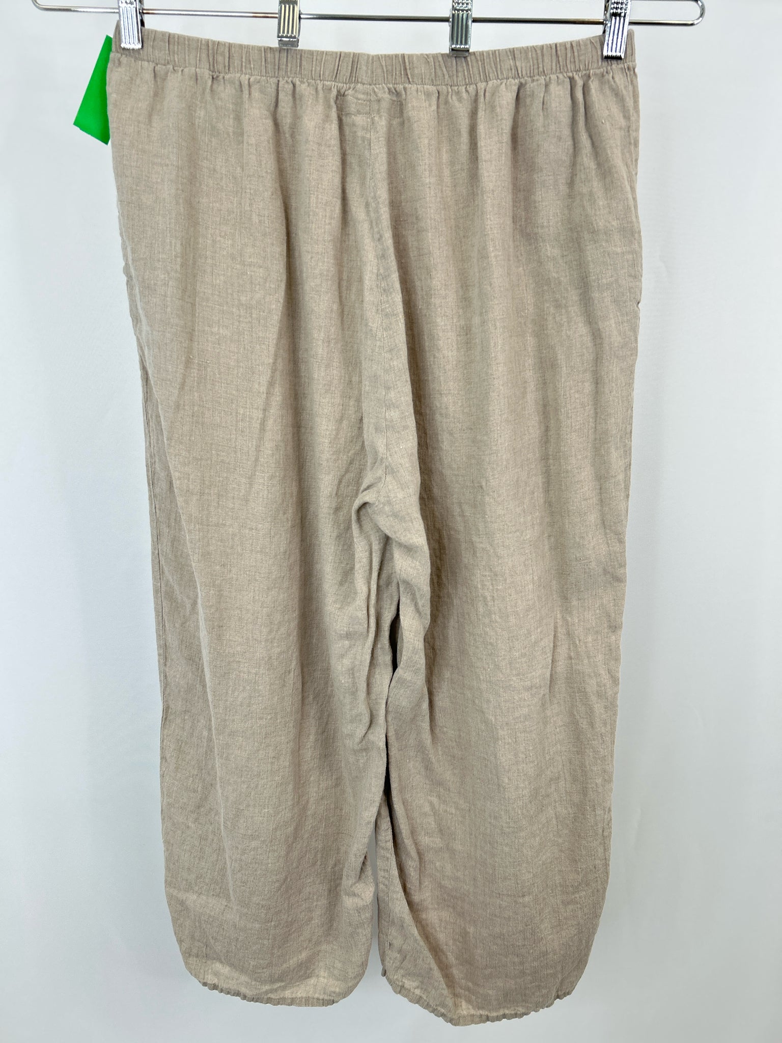 FLAX Size L Beige Women Pants