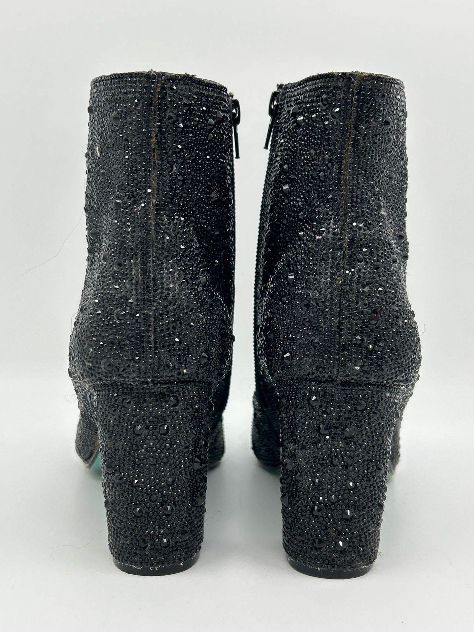 BETSEY JOHNSON Size 10 Black Women Booties