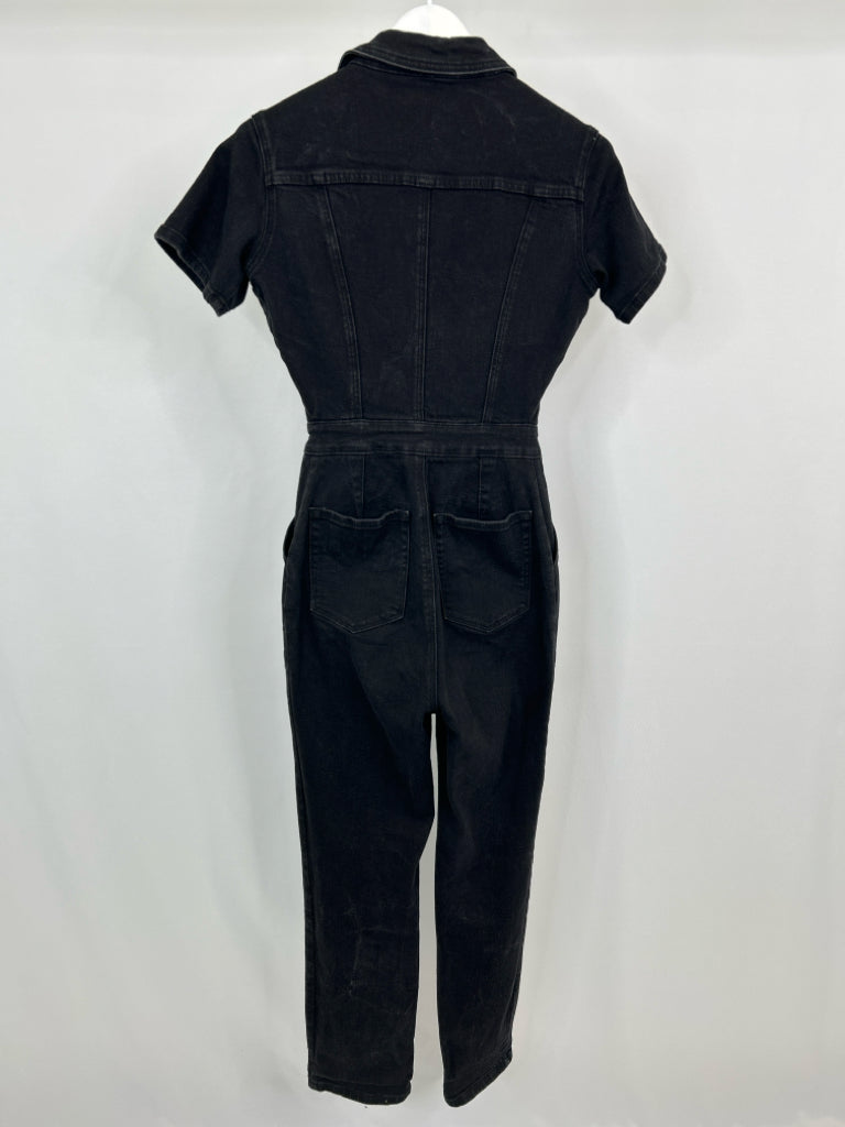 GOOD AMERICAN Women Size 2 BLACK DENIM Jumpsuit