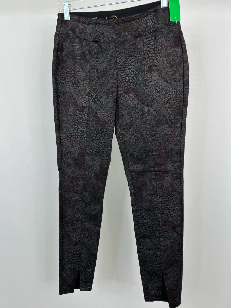 ETHYL Women Size 4 Brown Print Pants