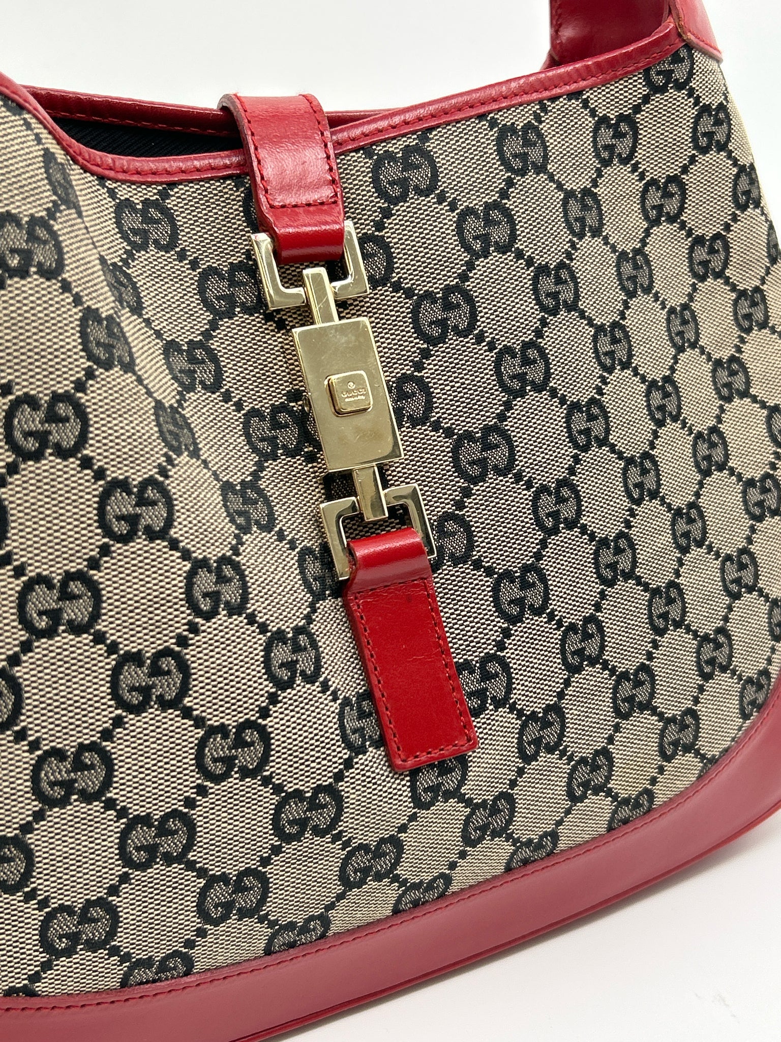 GUCCI NAVY & RED Women Purse