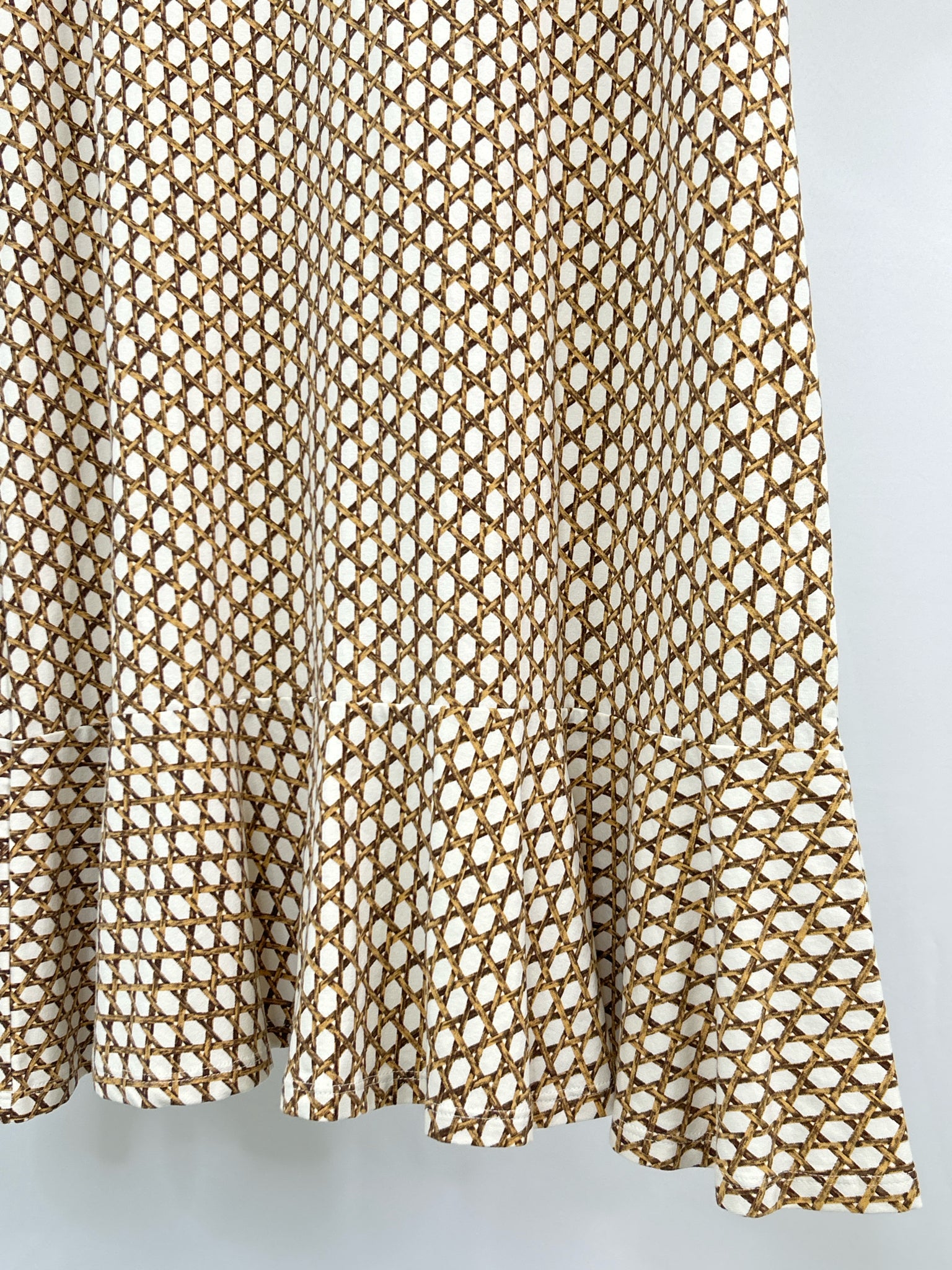 DUFFIELD LANE Size M Brown Print Women Dress