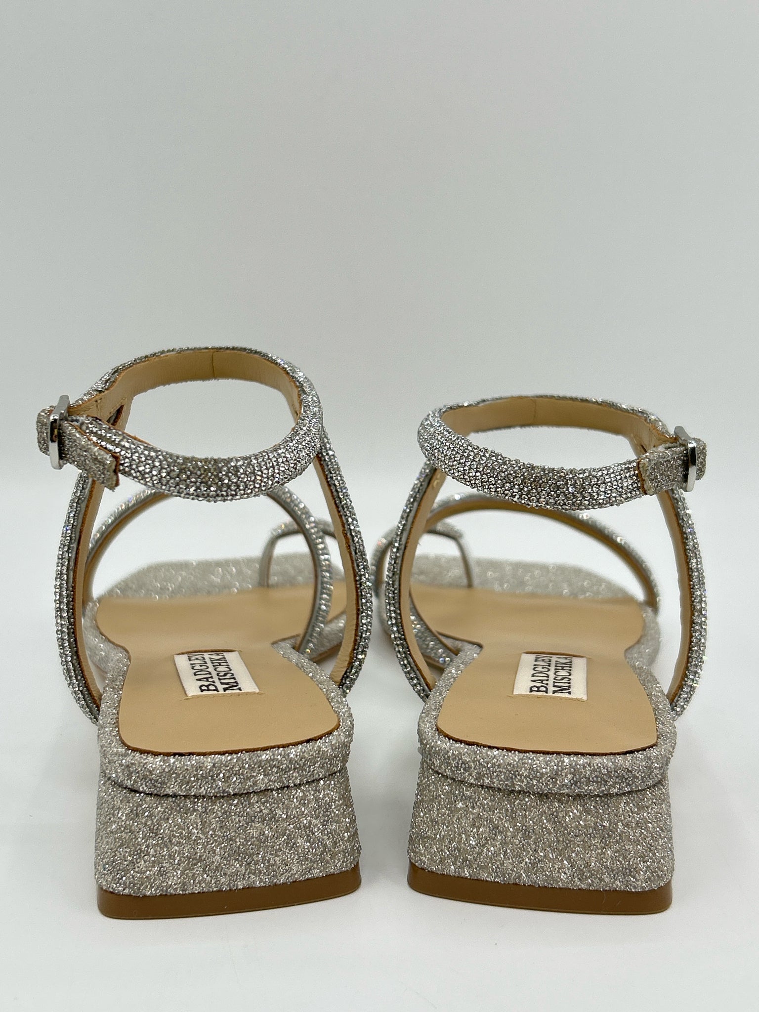 BADGLEY MISCHKA Size 6 Silver Women Sandal