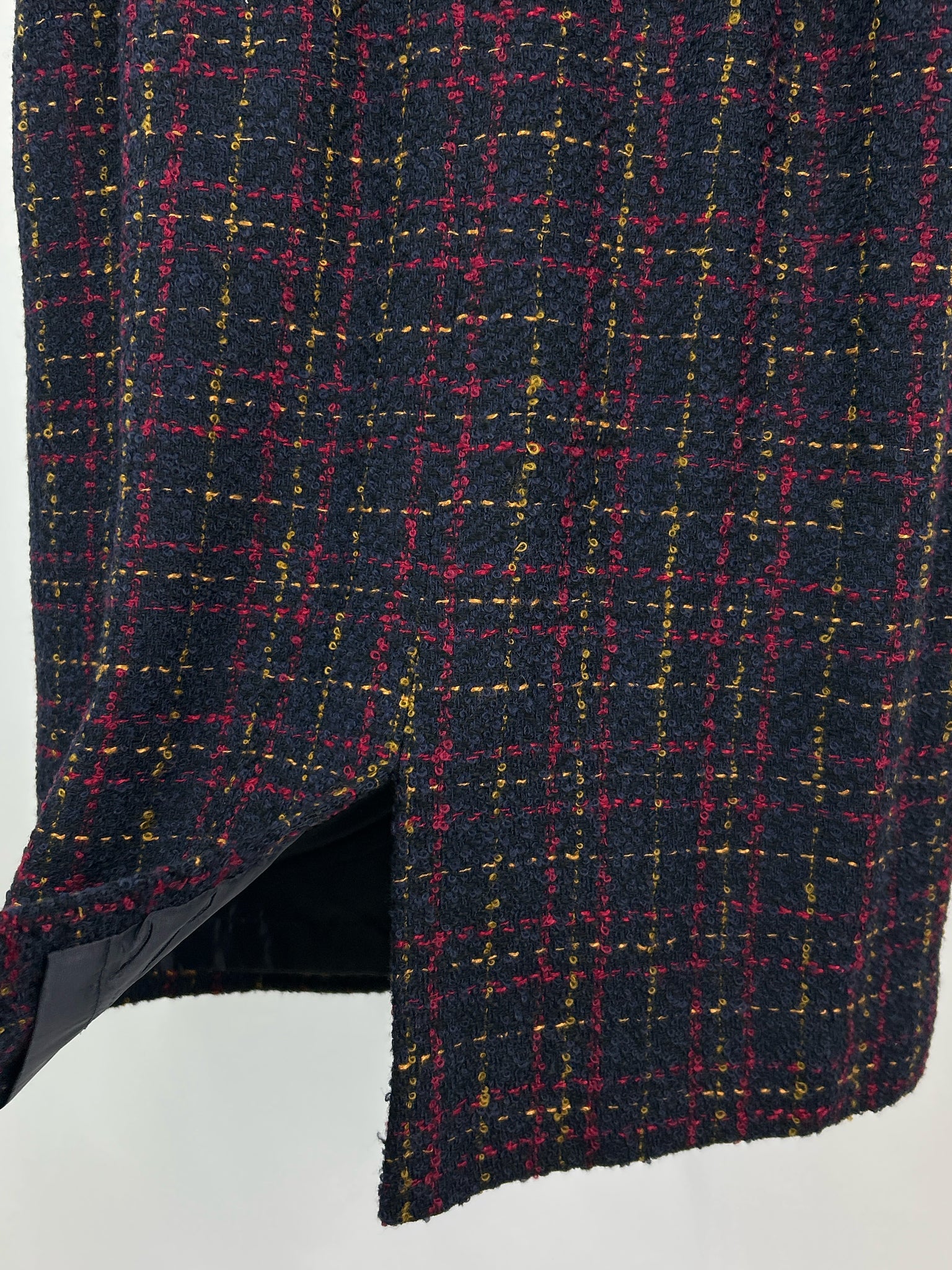 HERBERT GROSSMAN Size 8 Navy Women 2-Piece w/skirt