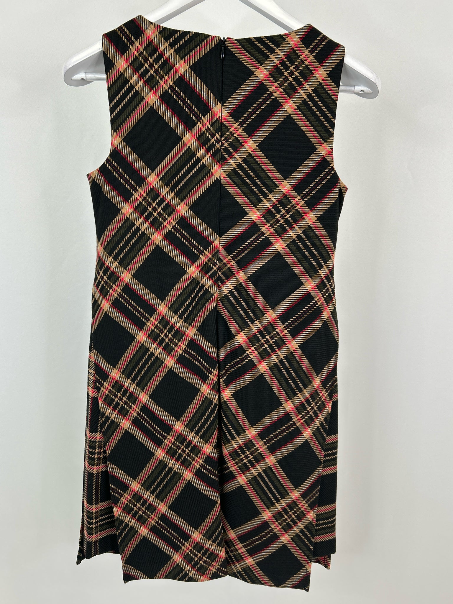 TRINA TURK Size 0 Black Plaid Women Dress