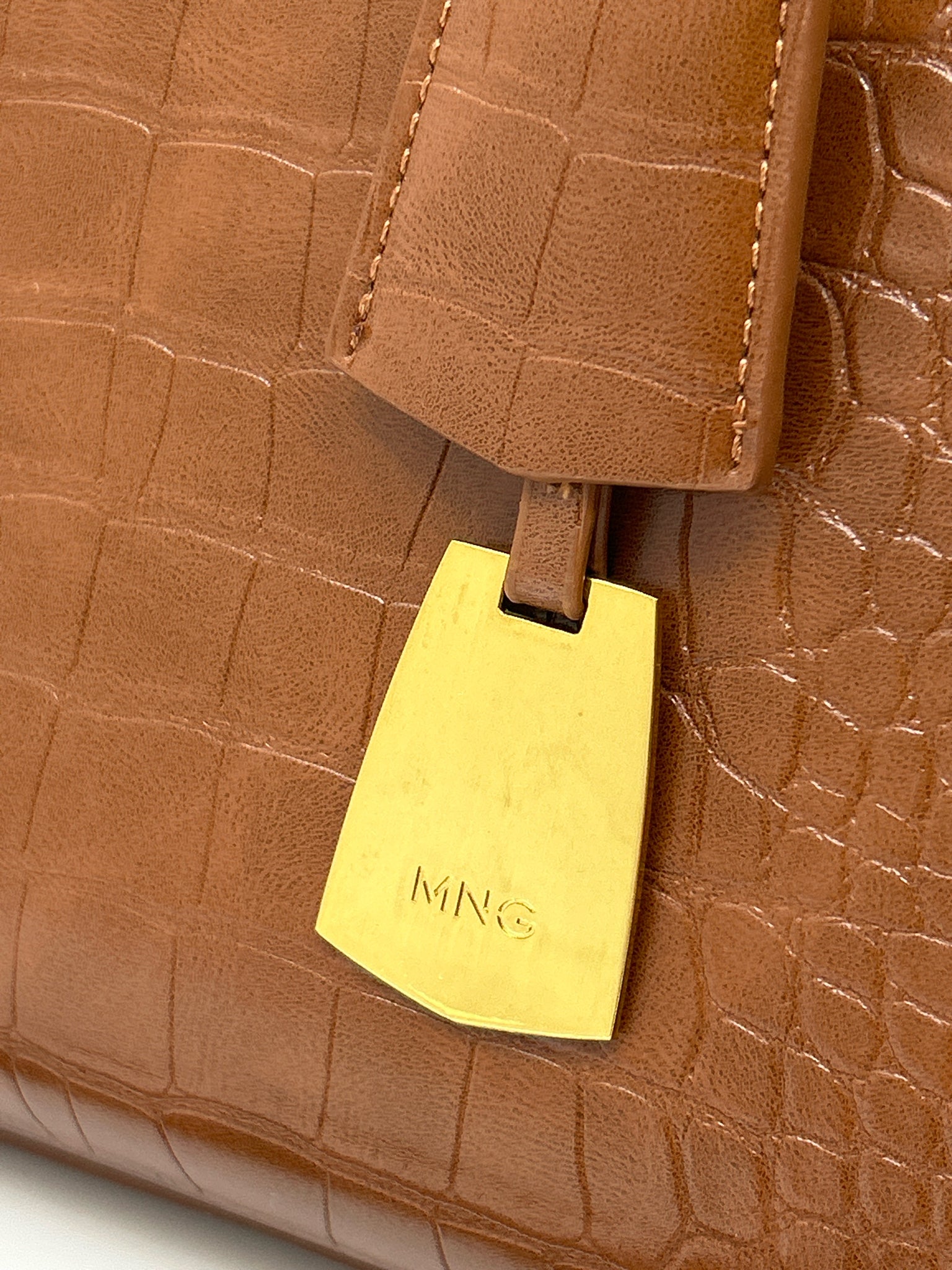 MNG Brown Women Tote