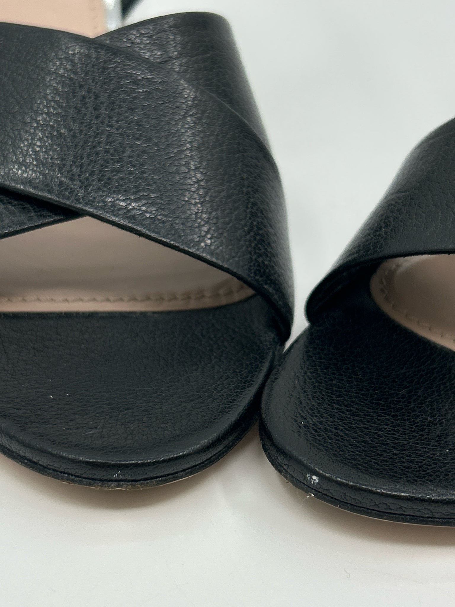 MIU MIU Size 39.5 Black Women Sandal