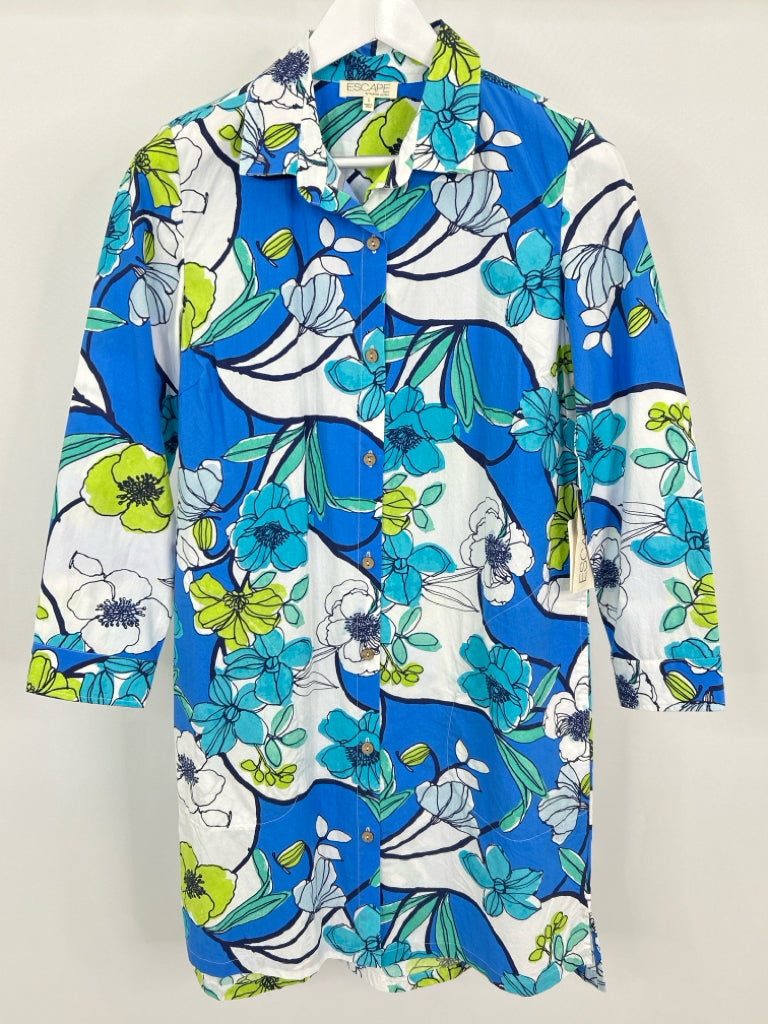 Escape by Habitat Clothes Size S Blue floral Dress