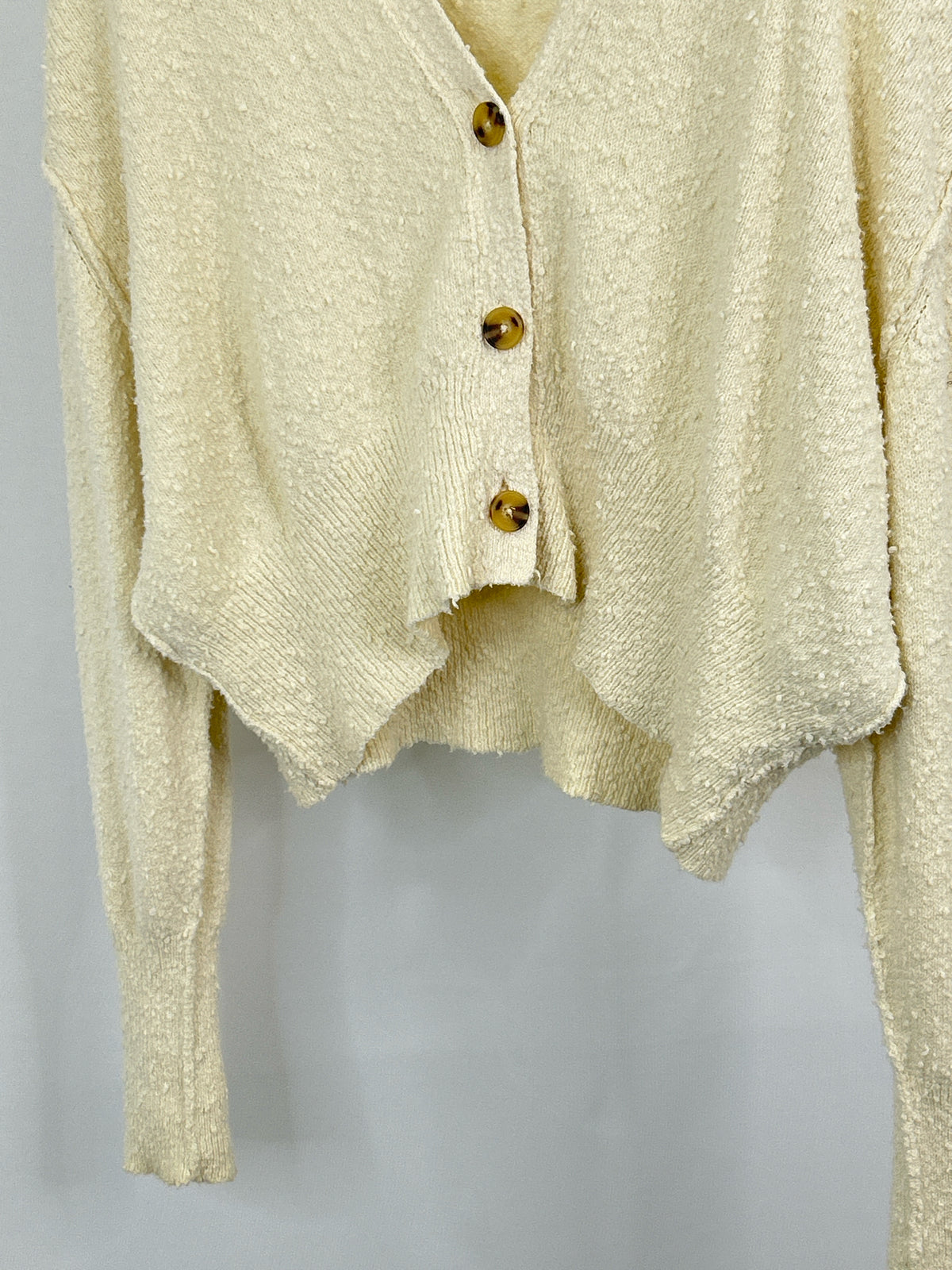 FREE PEOPLE Size S Cream Women Cardigan