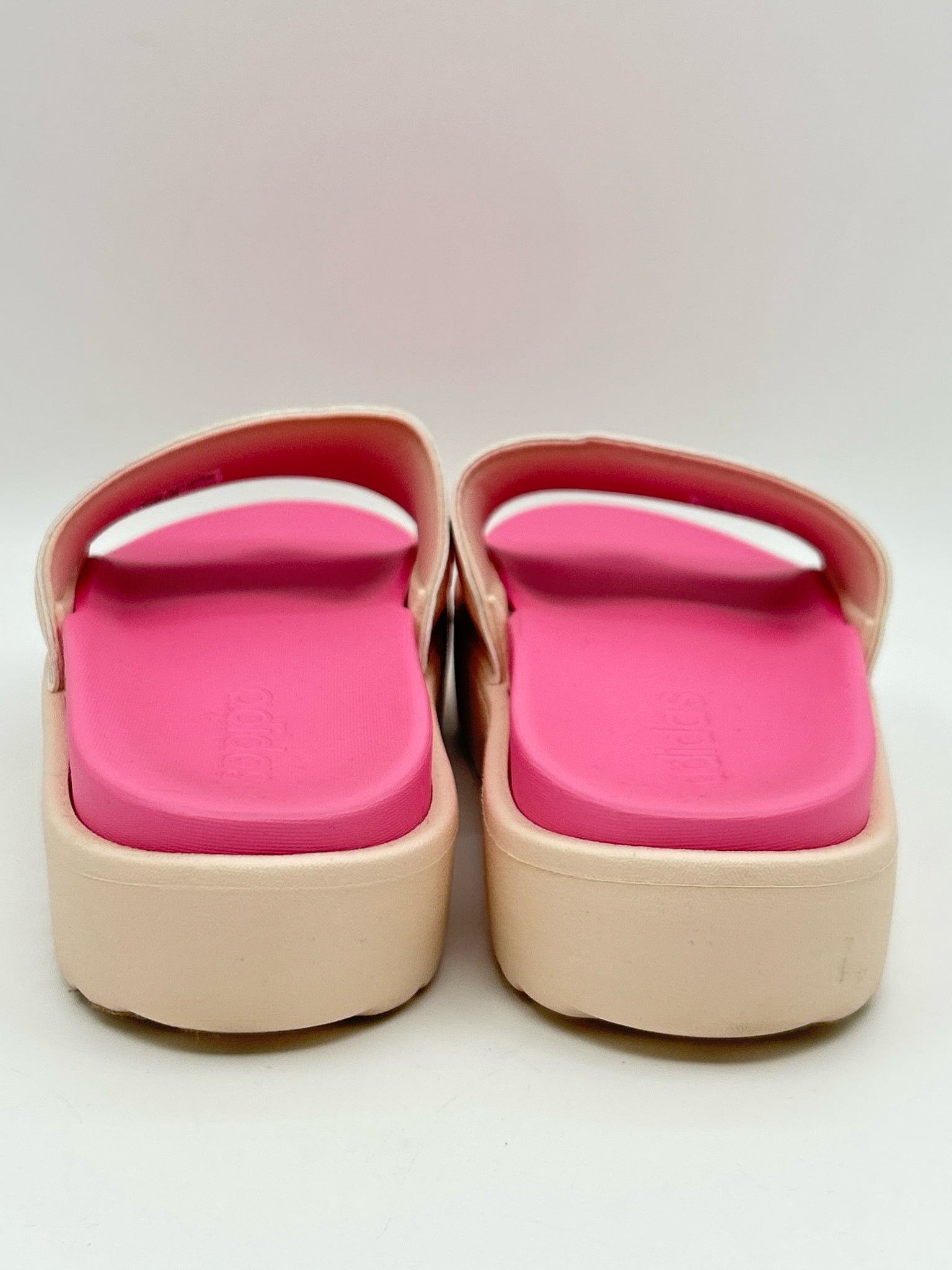 ADIDAS Size 7 PINK AND BEIGE Women Sandal