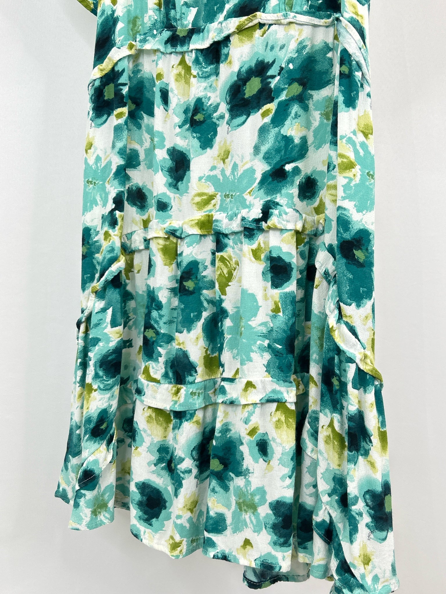 ANTHROPOLOGIE Size S WHITE AND GREEN Women Dress
