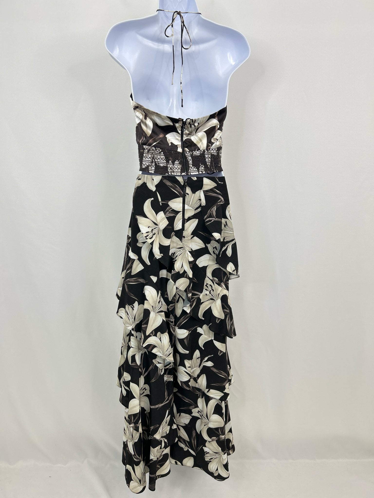 ALICE + OLIVIA Size 6 Brown Print Women 2-Piece w/Pants NWT