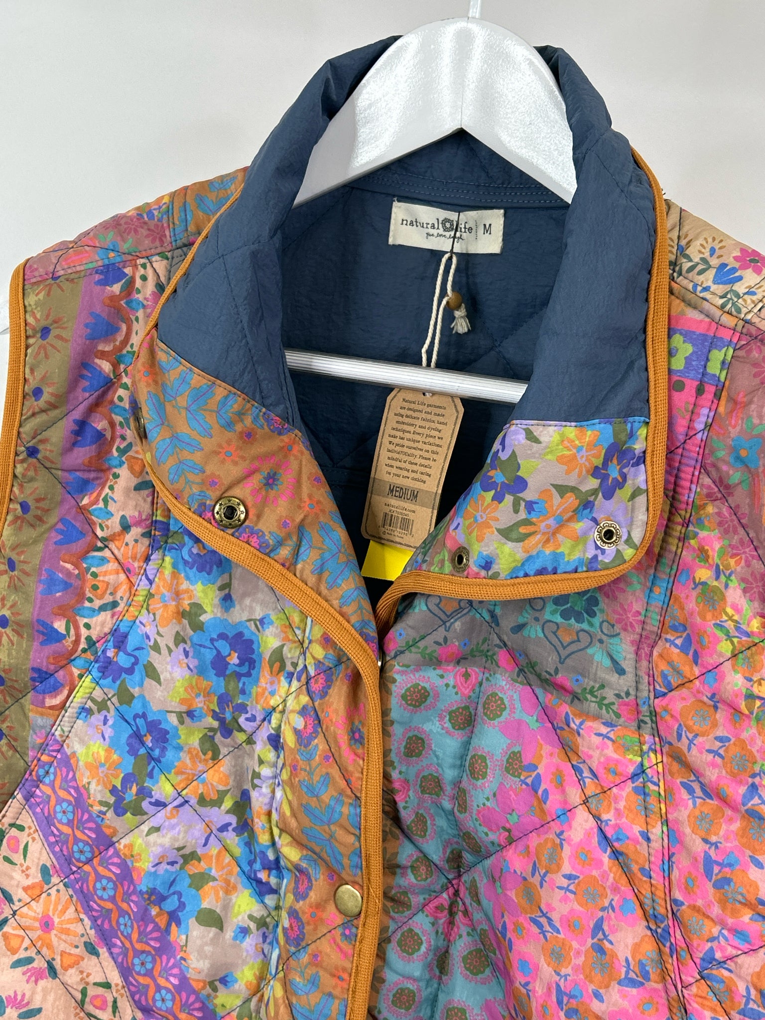 NATURAL LIFE Size M Multi-Color Women Vest