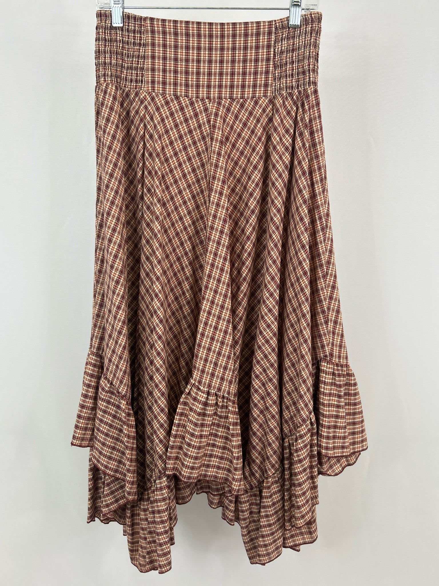 EASEL Size M Brown and Red Women Skirt