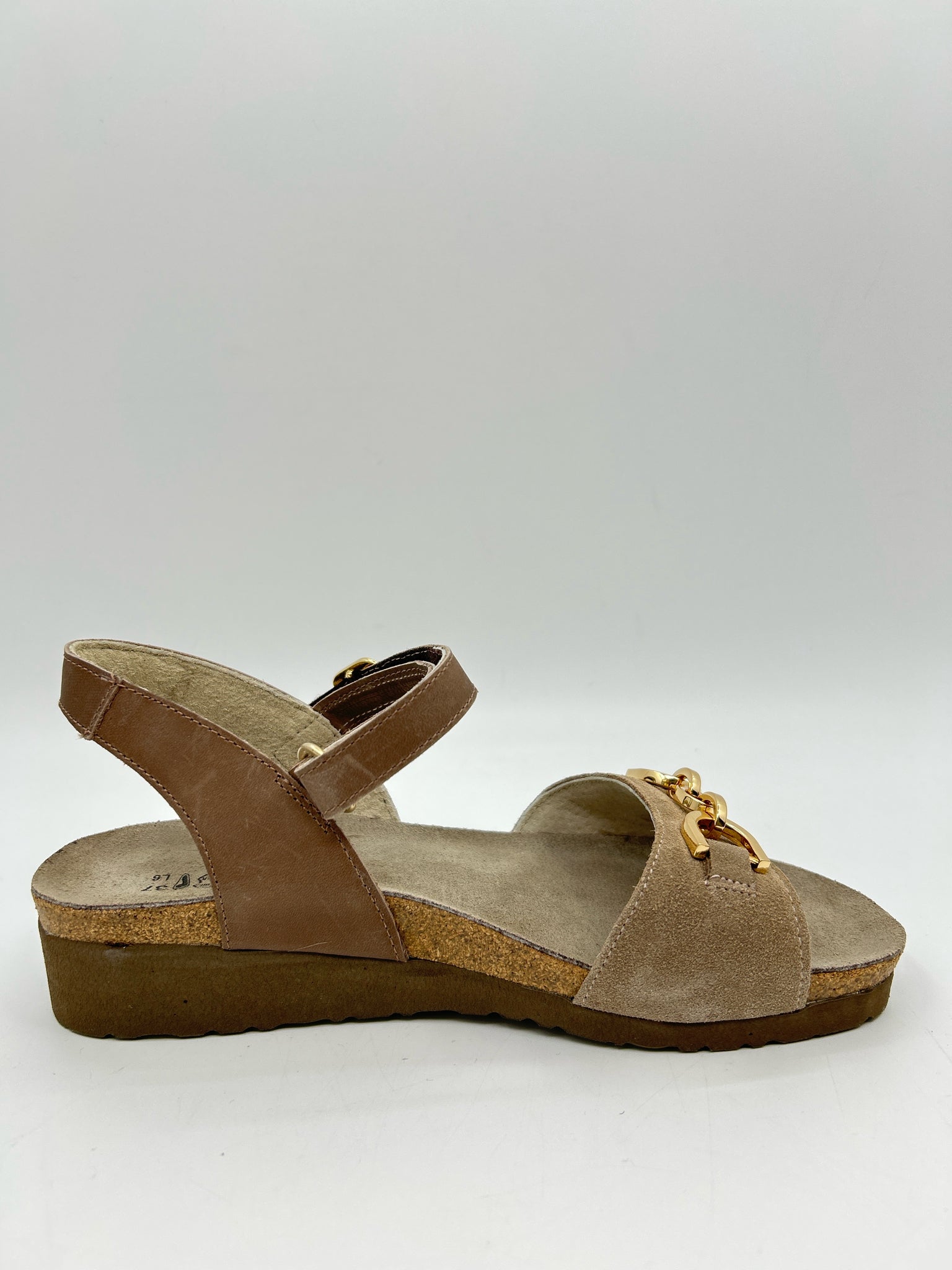 NAOT Size 37/6 Taupe Women Sandal