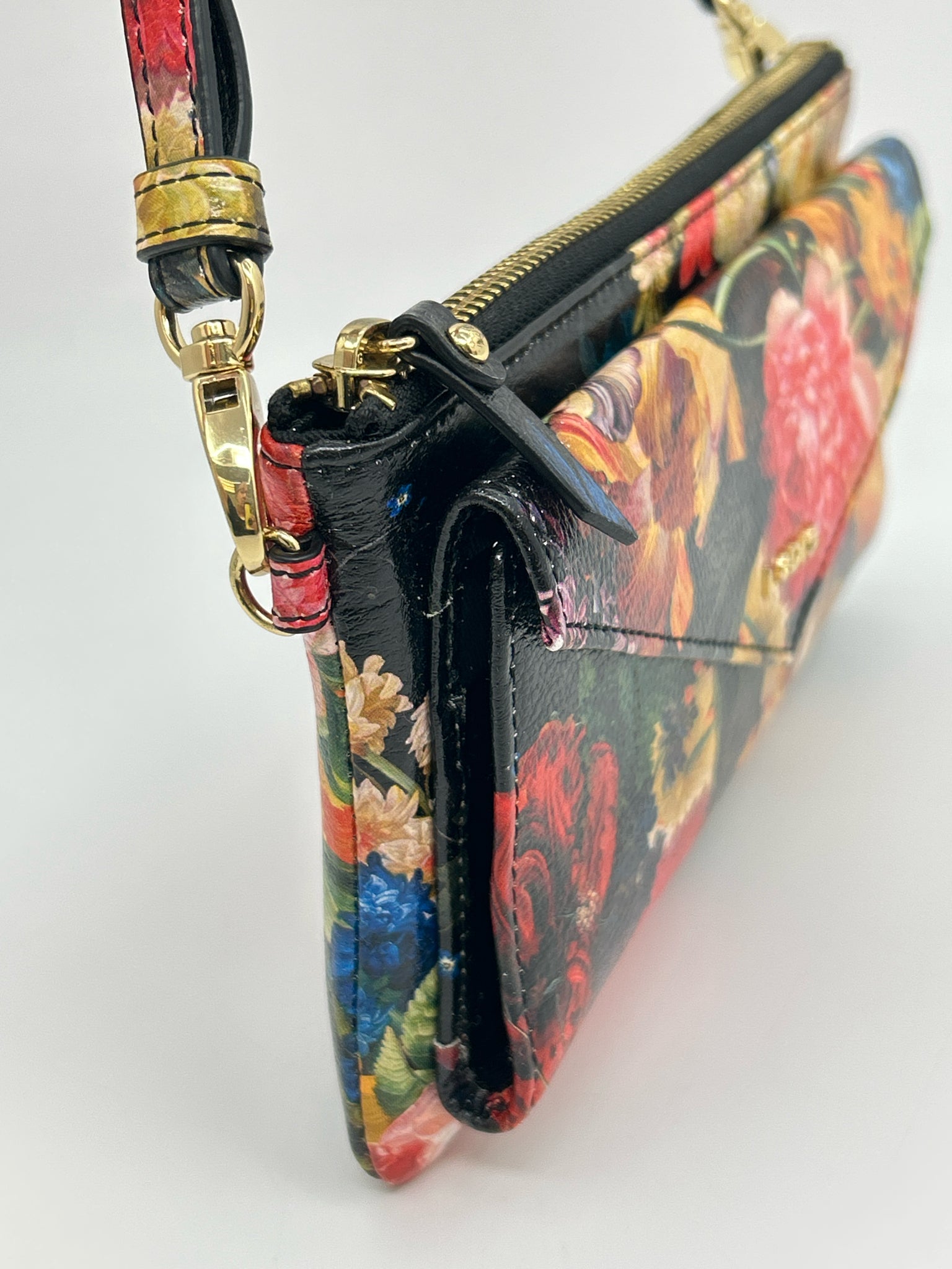 LODIS Black Floral Women Purse