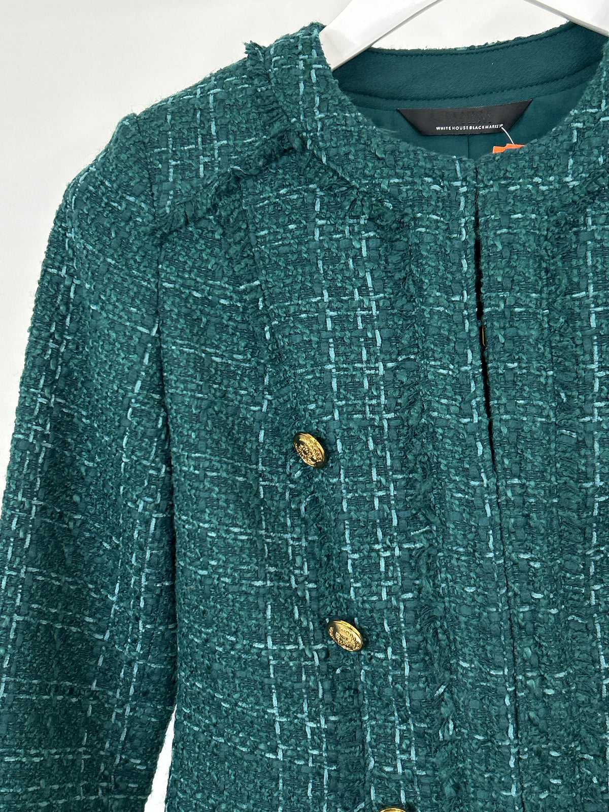 White House Black Market Size S Teal Green Women Blazer