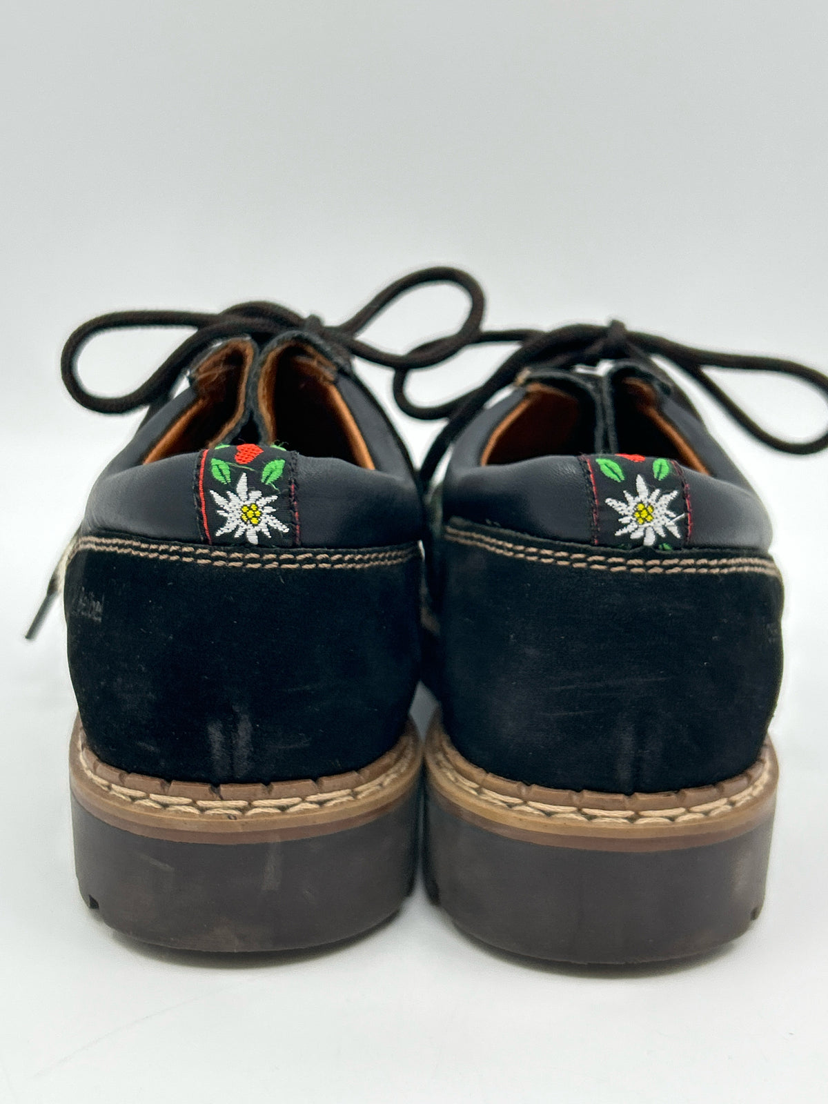 JOSEF SEIBEL Size 37 Black Print Women Flats