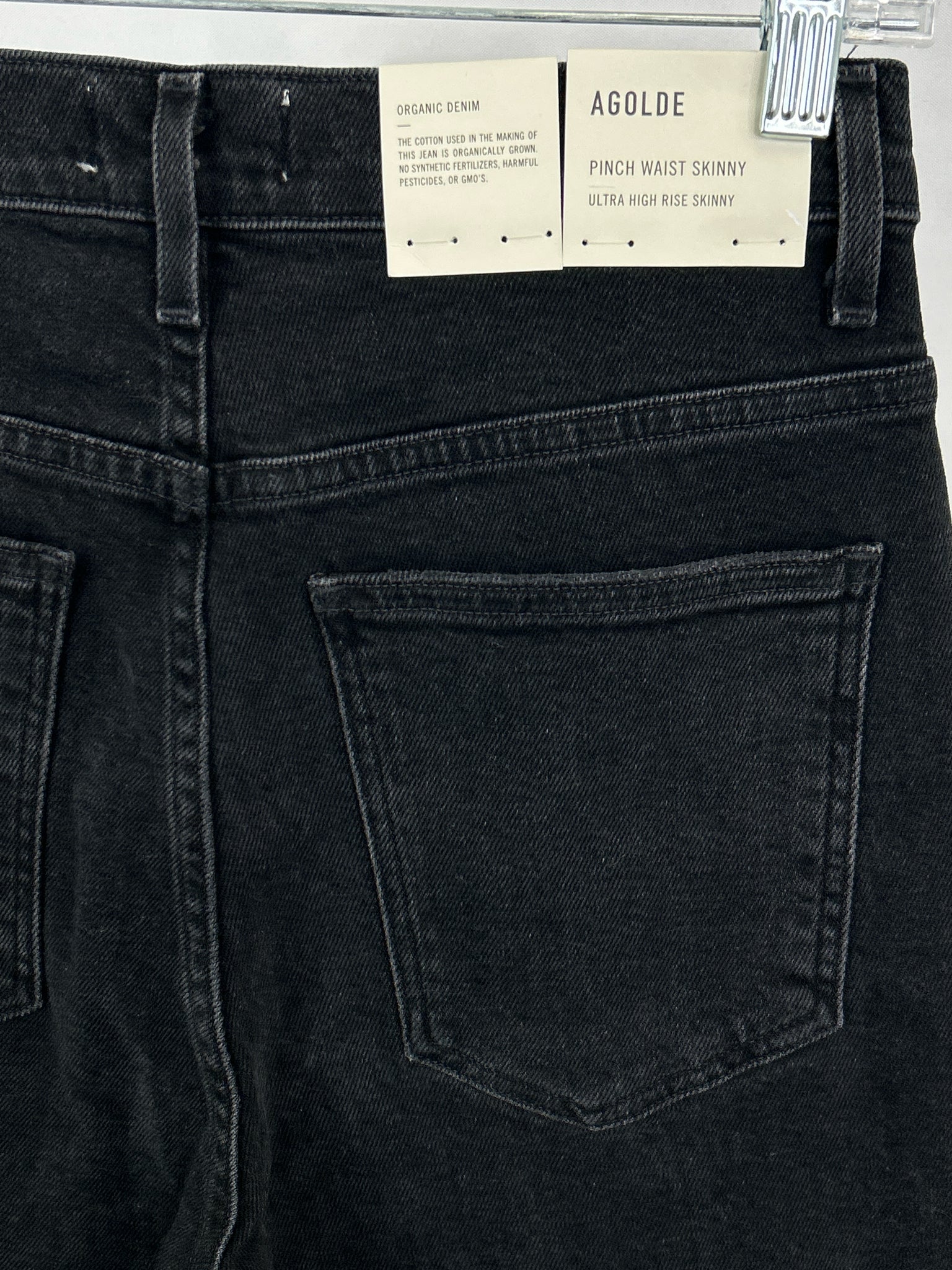 AGOLDE Size 27/4 BLACK DENIM Women jeans