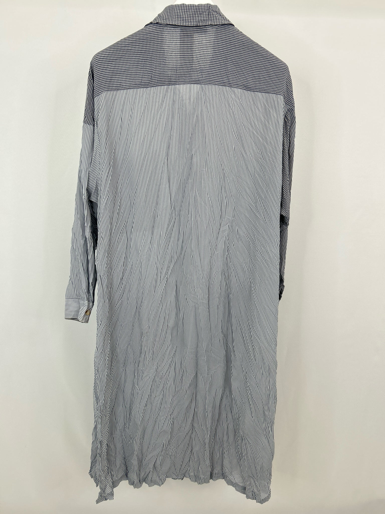 ALEMBIKA Size M NAVY AND GREY Women Dress