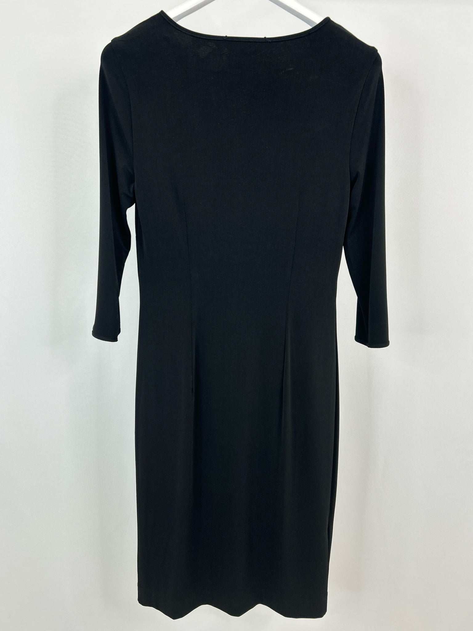 White House Black Market Size S Black Print Women Dress