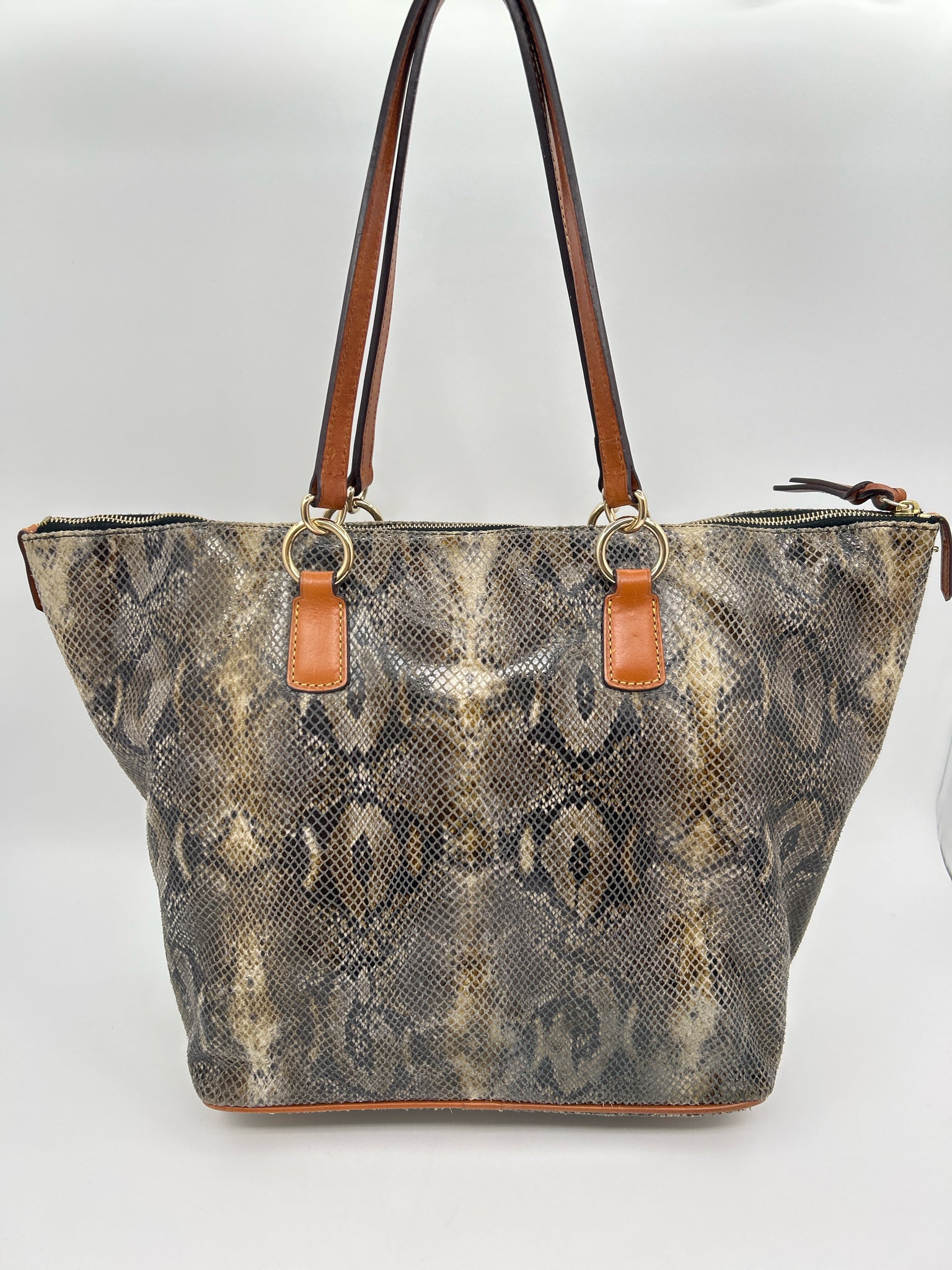DOONEY & BOURKE Brown Print Women Tote
