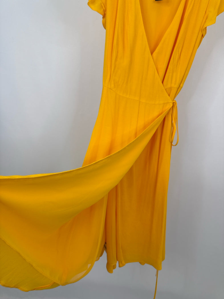 ANN TAYLOR Size 10 Yellow Women Dress