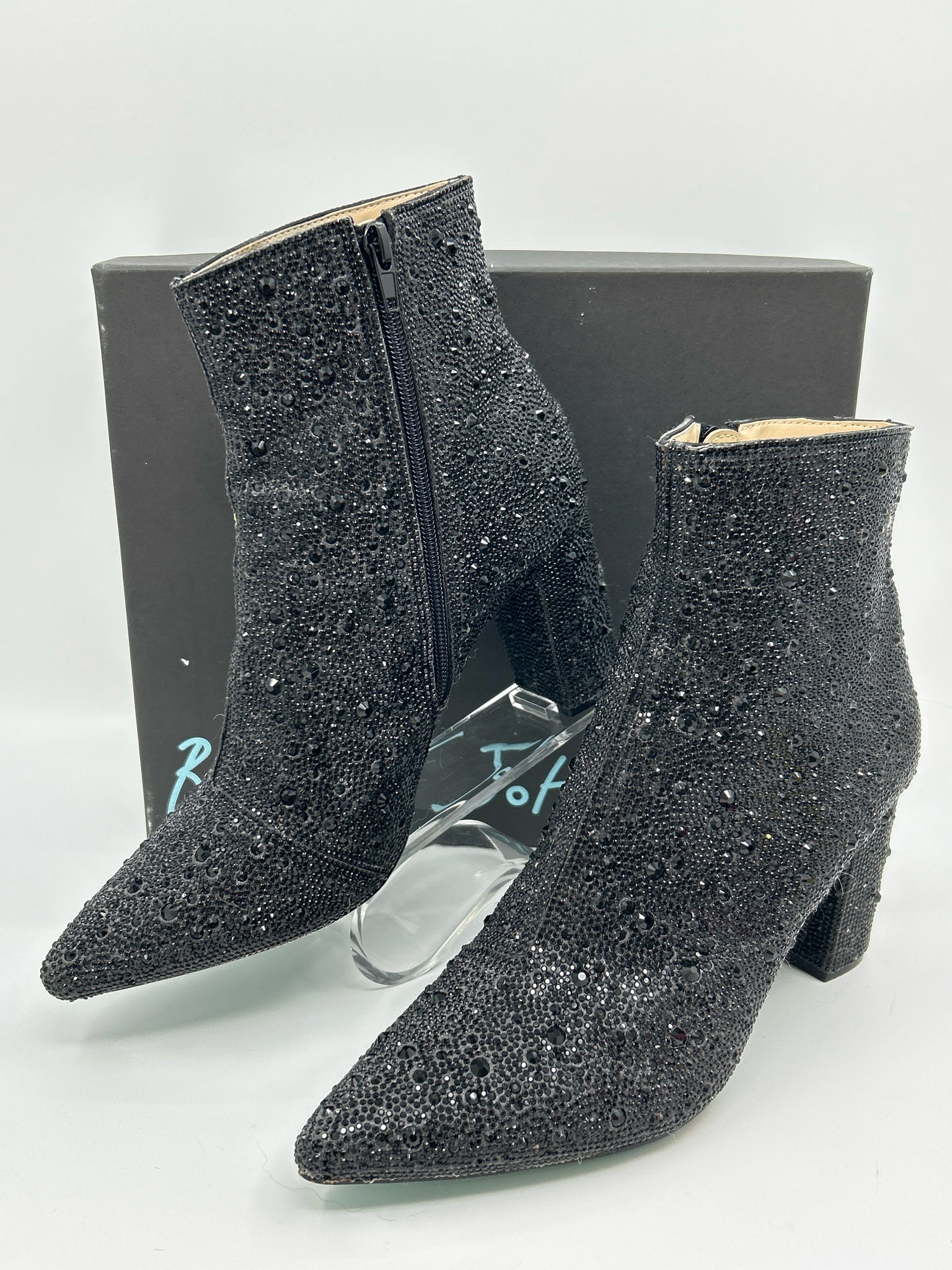 BETSEY JOHNSON Size 10 Black Women Booties