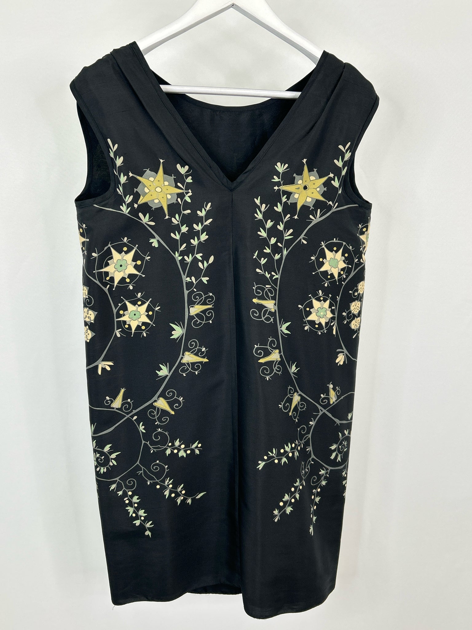 MAX STUDIO Size M Black Print Women Dress