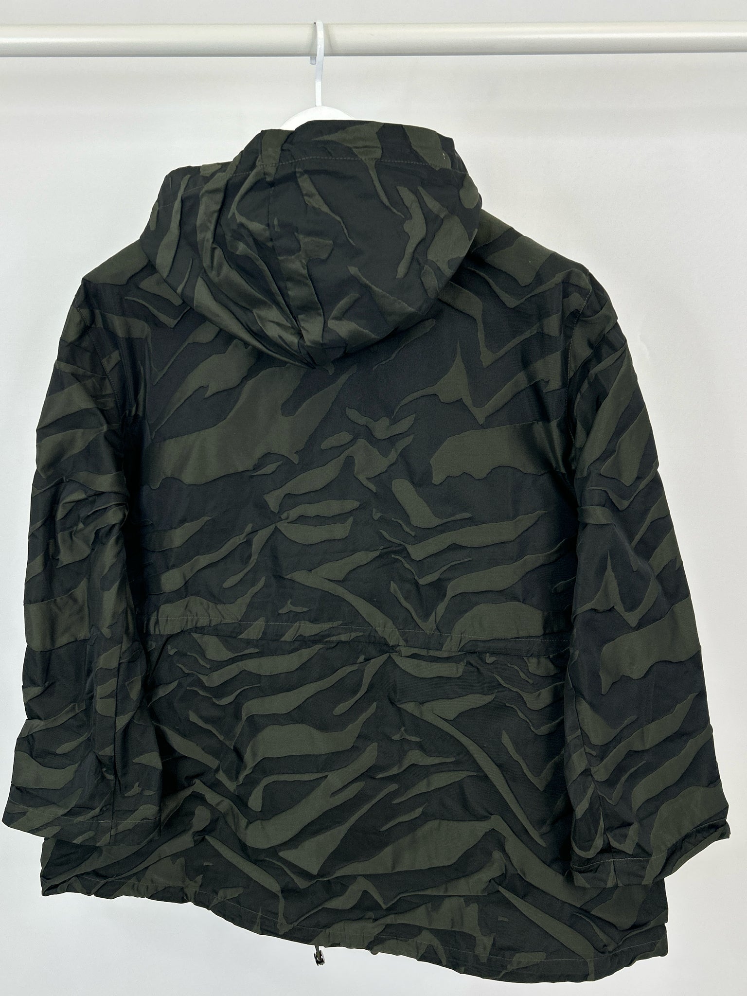CHICO'S Size 14 Green and Black Camo Jacket
