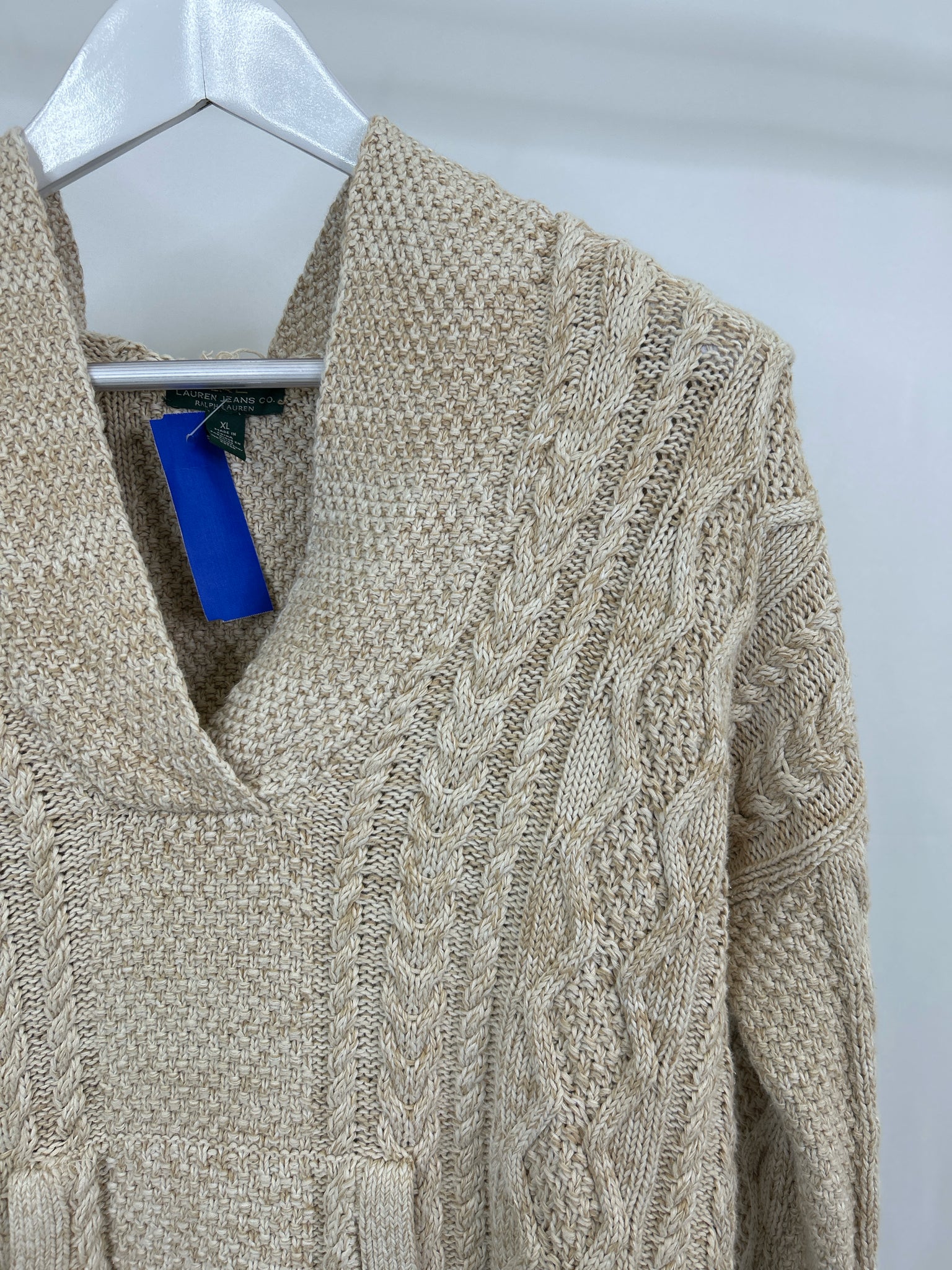 Lauren Ralph Lauren Size XL Beige Women Sweater
