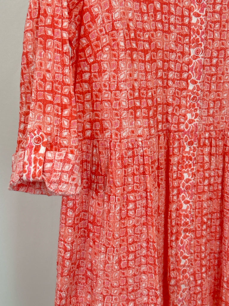 HABITAT Size S Coral Print Dress