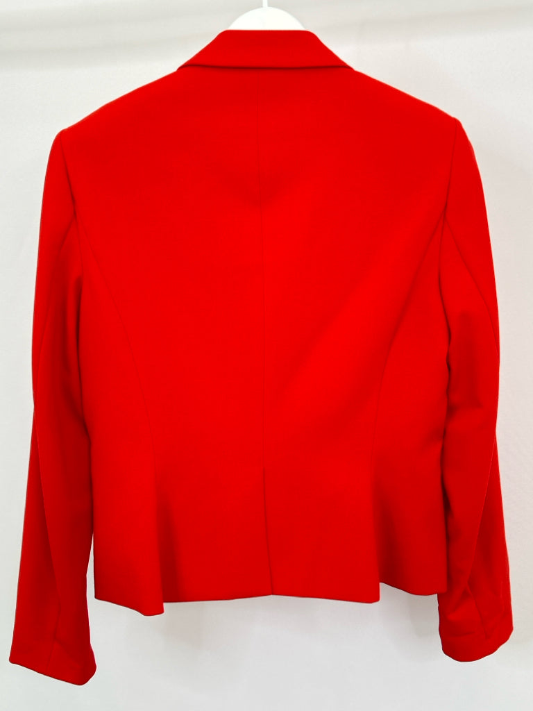 CALVIN KLEIN Women Size 10 Red Blazer