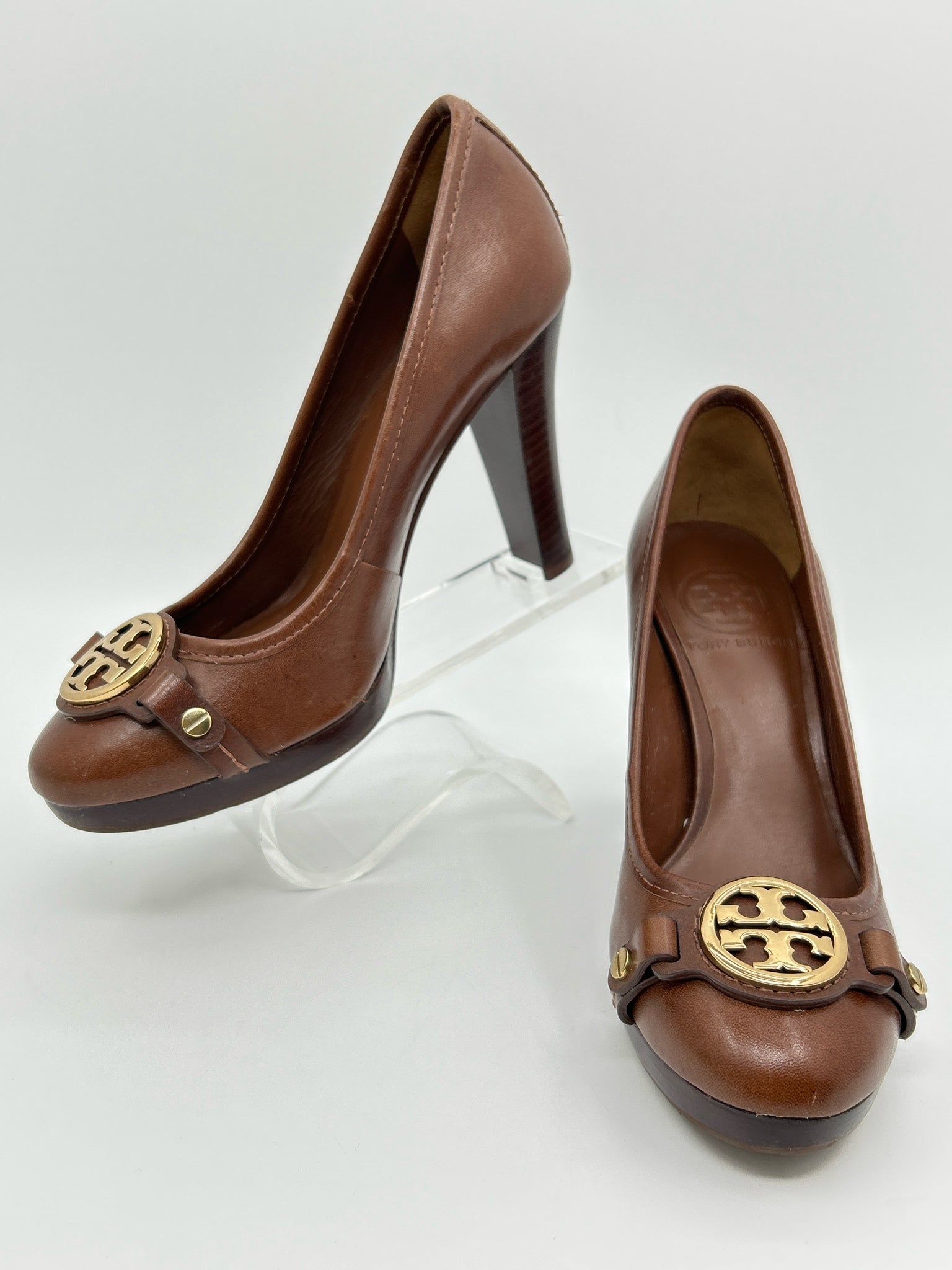 TORY BURCH Size 6M Brown Women Pumps