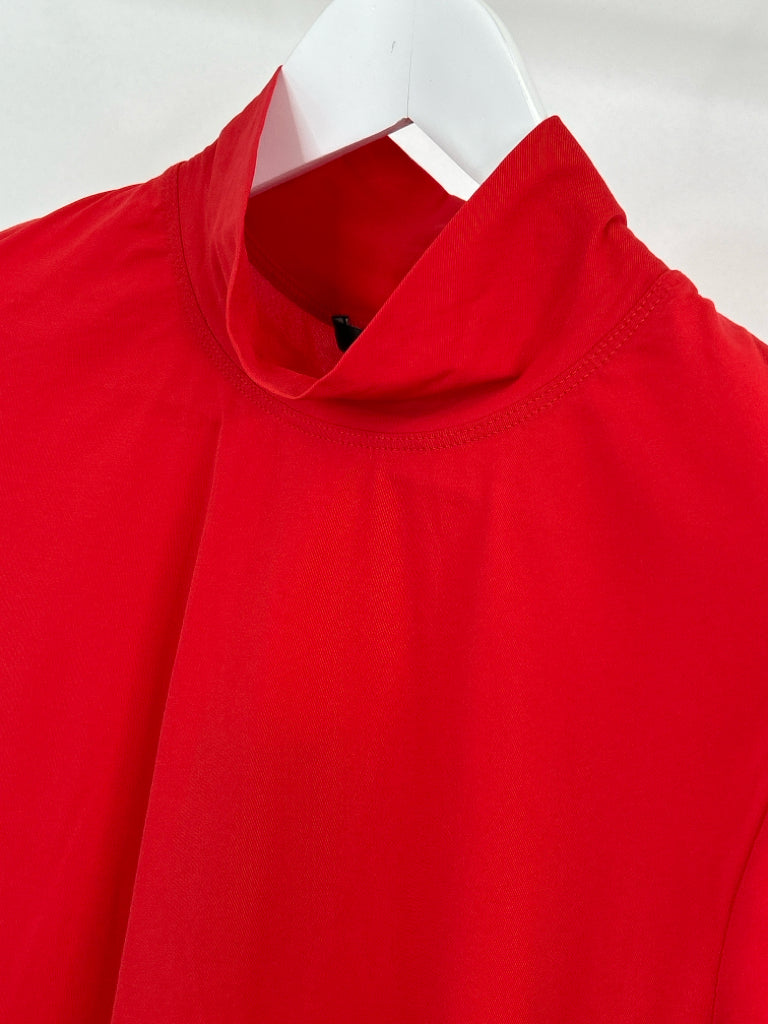 ST JOHN Women Size XL Red Turtleneck Mock Neck NWT