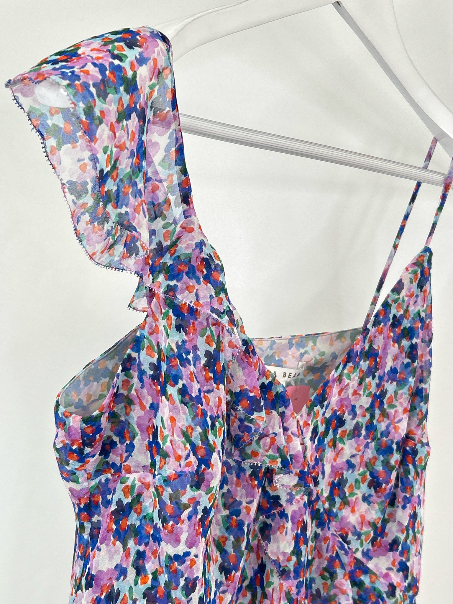 VERONICA BEARD Size 8 Blue floral Women Camisole