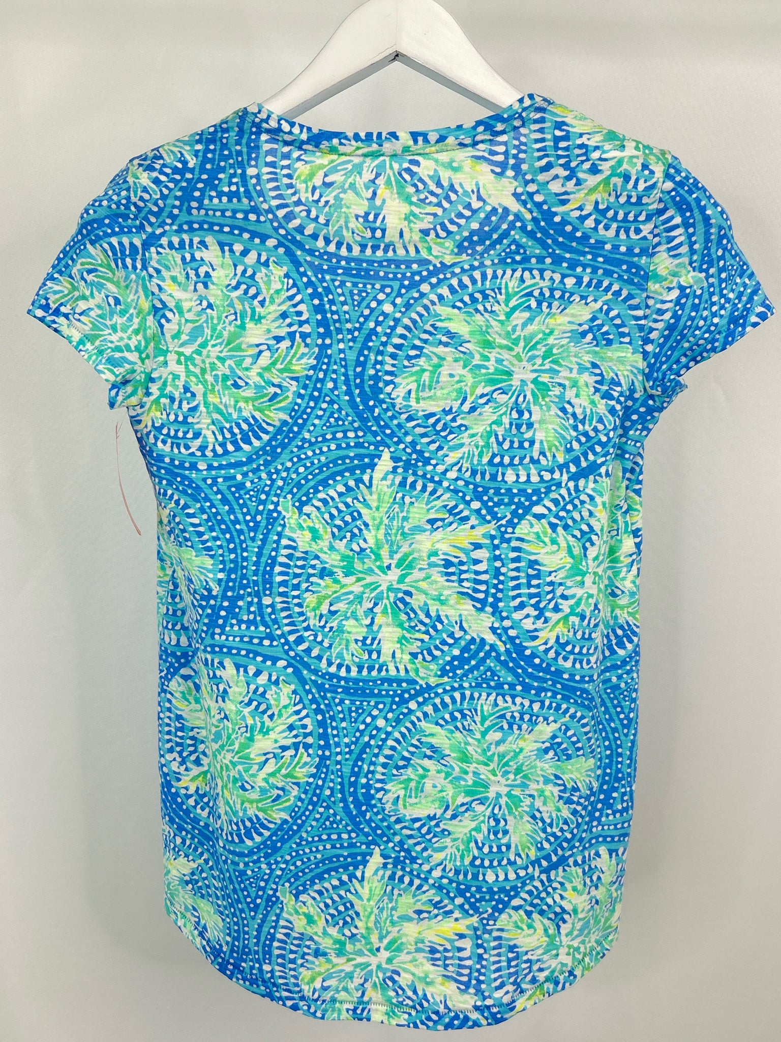 LILLY PULITZER Size XXS Blue & Green Women Shirt