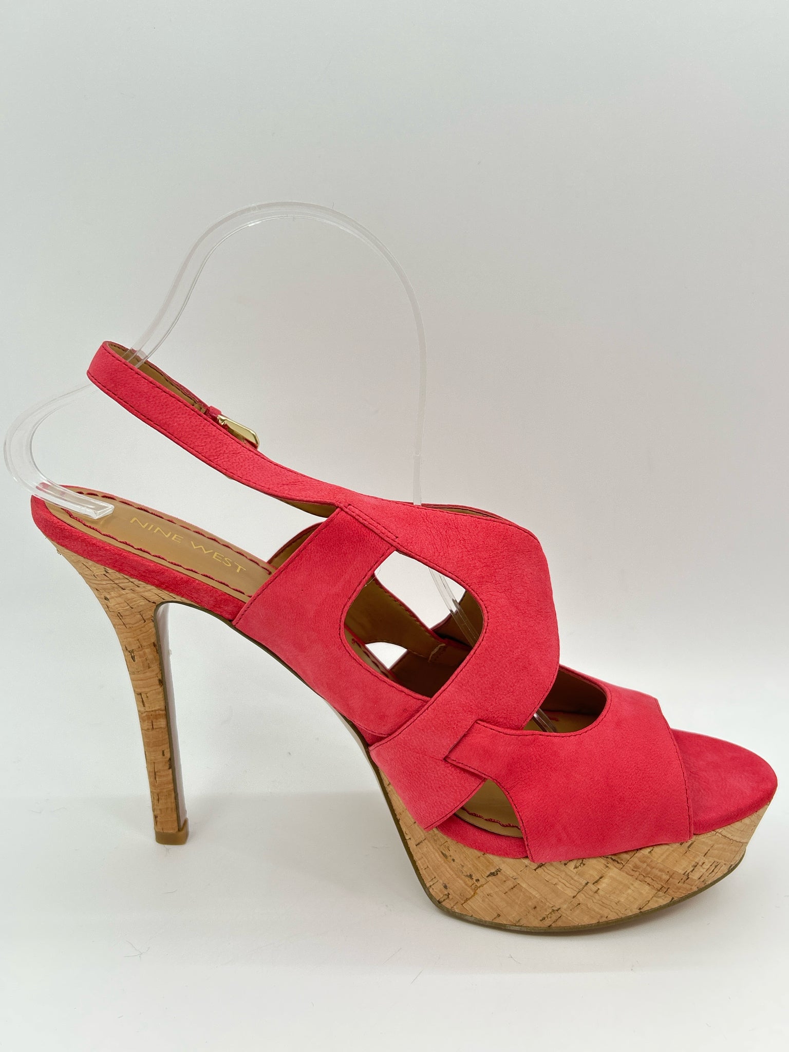 NINE WEST Size 11M salmon Women Sandal NWOB