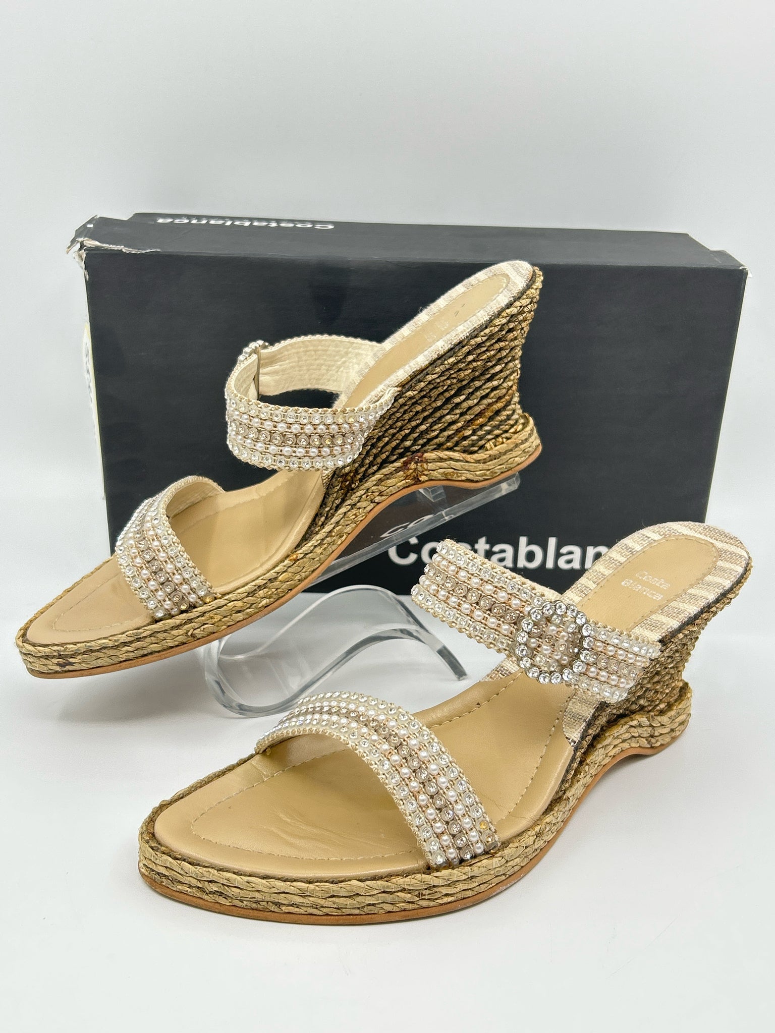 COSTA BLANCA Size 10M Beige Women Sandal