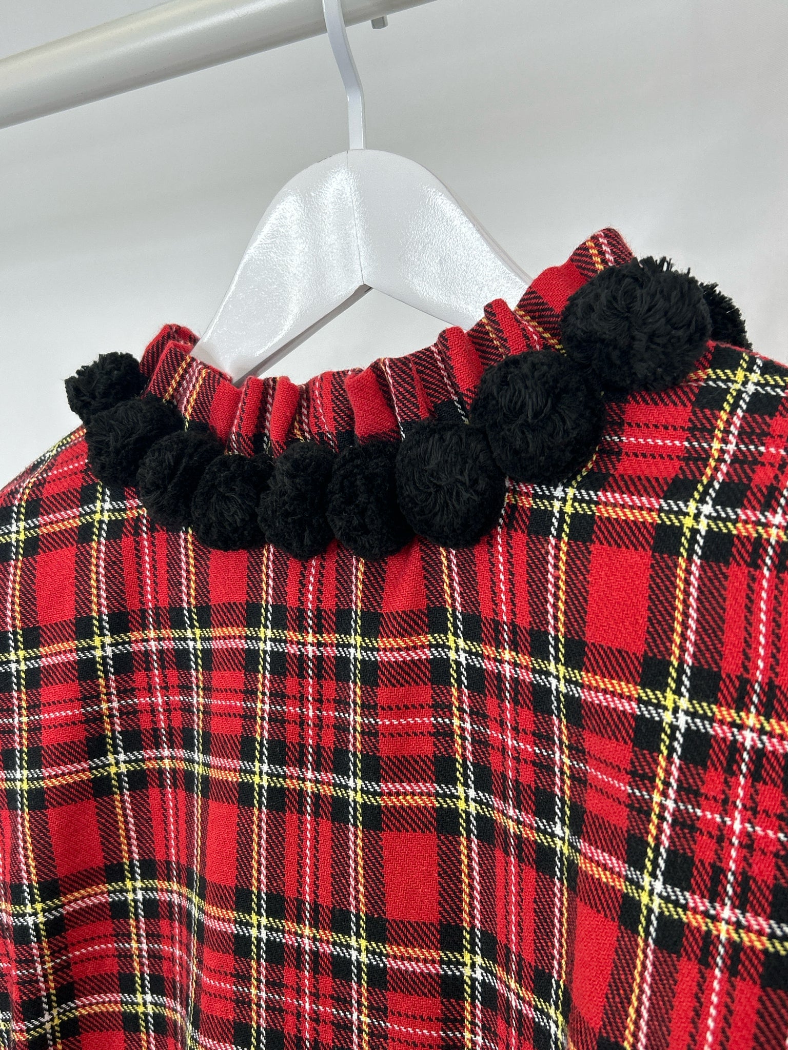 ELIZABETH WILSON Size XS Red Plaid Women Dress
