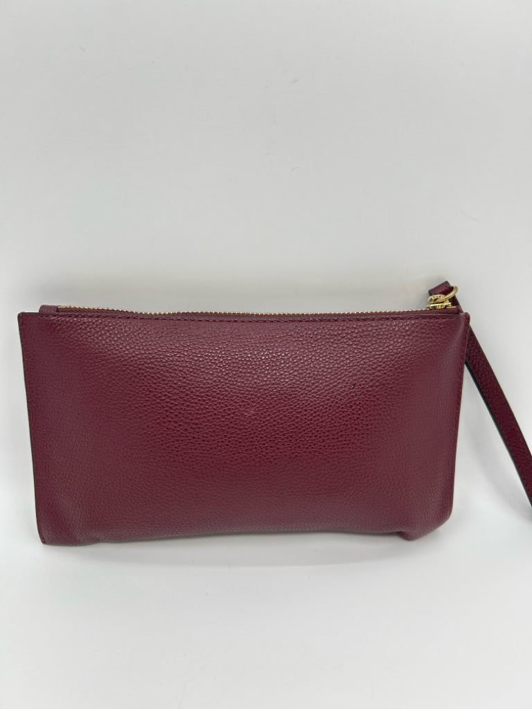 MICHAEL KORS Burgundy Wristlet