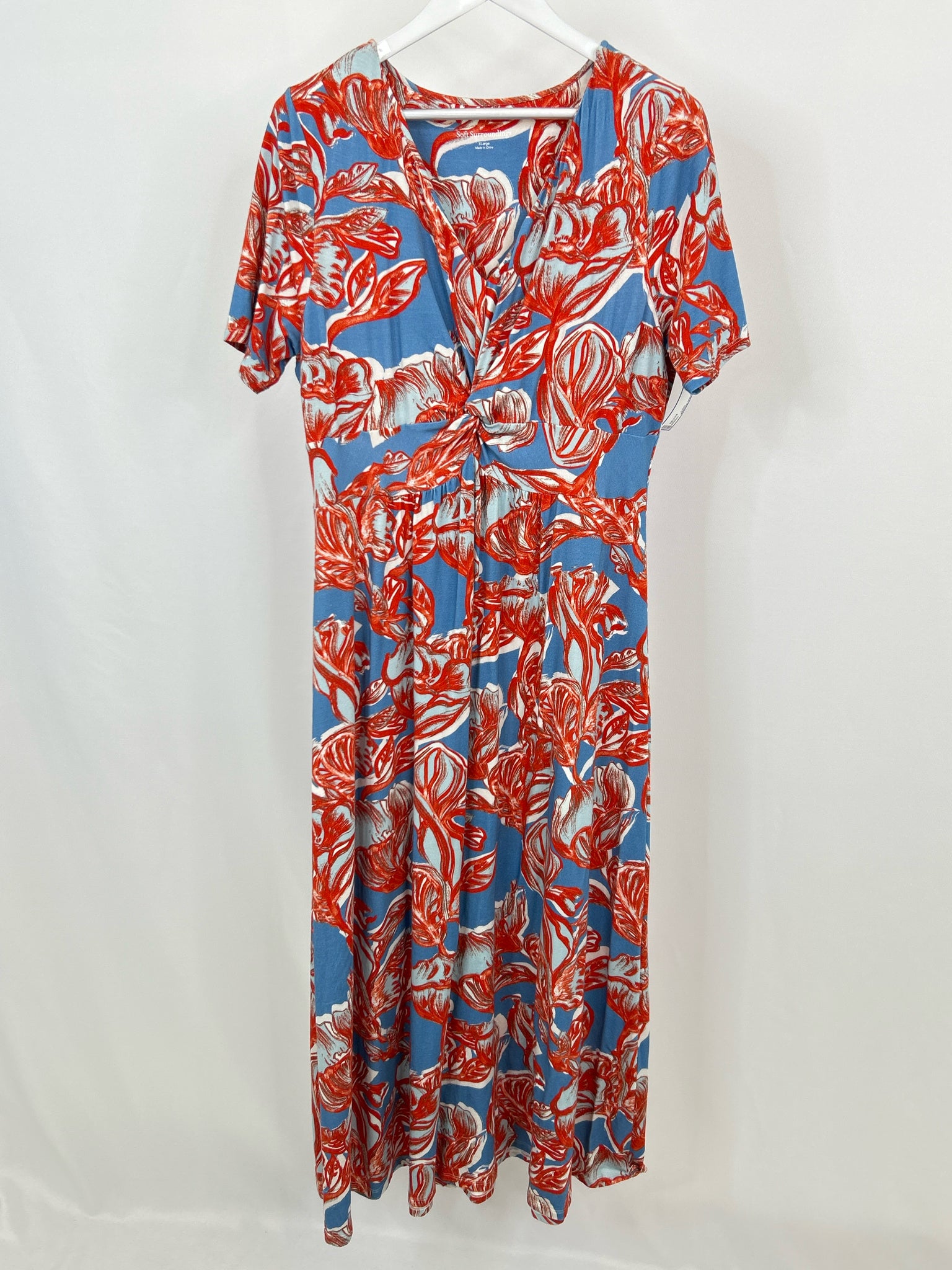 SOFT SURROUNDINGS Size XL BLUE AND RED Women Dress